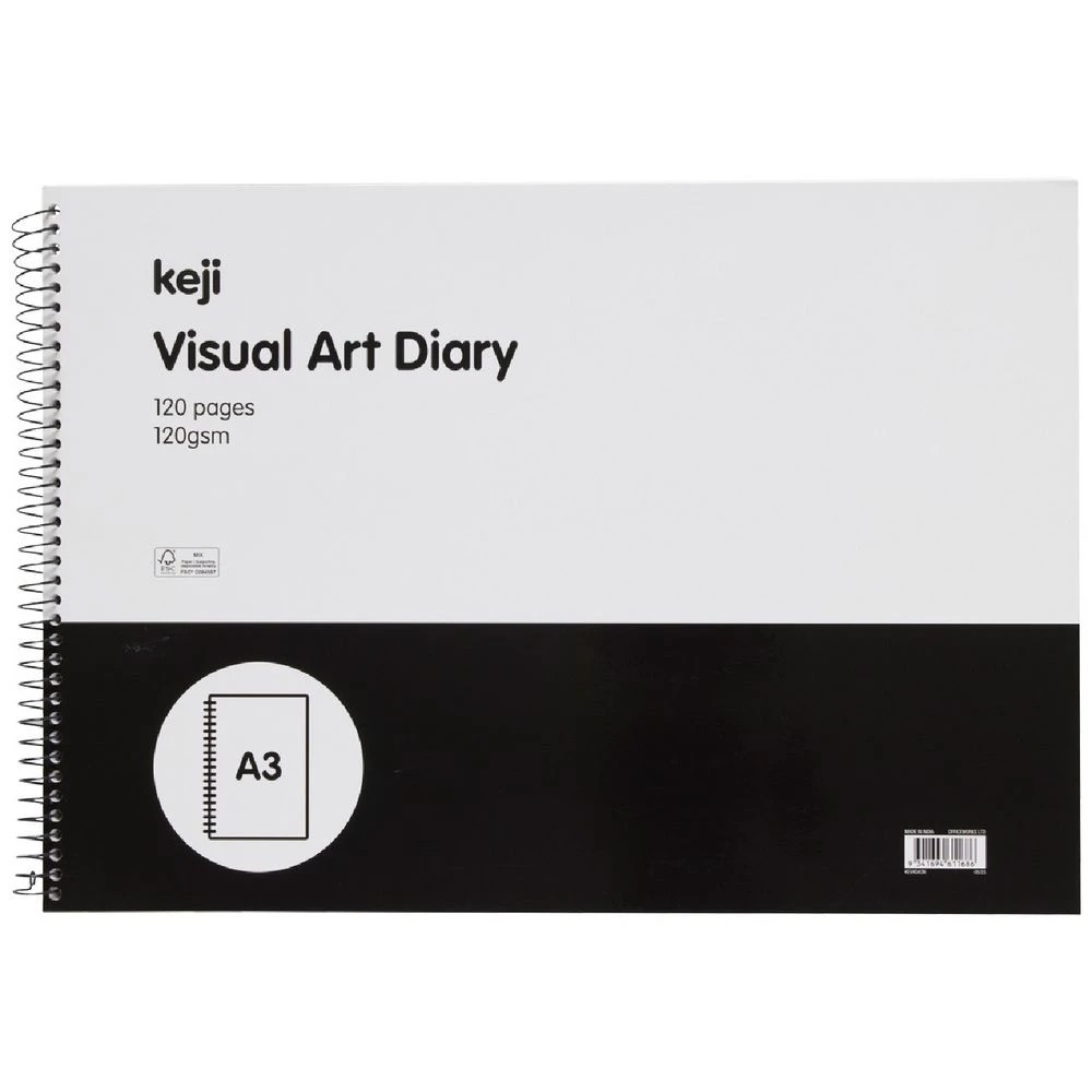 1 Keji A3 Visual Art Diary 120 Page, 1 of 2