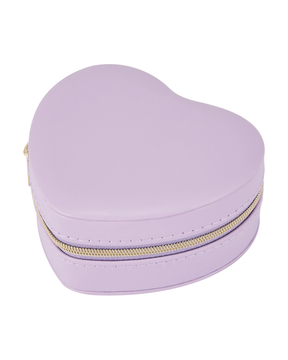 Lilac Heart Jewellery Box