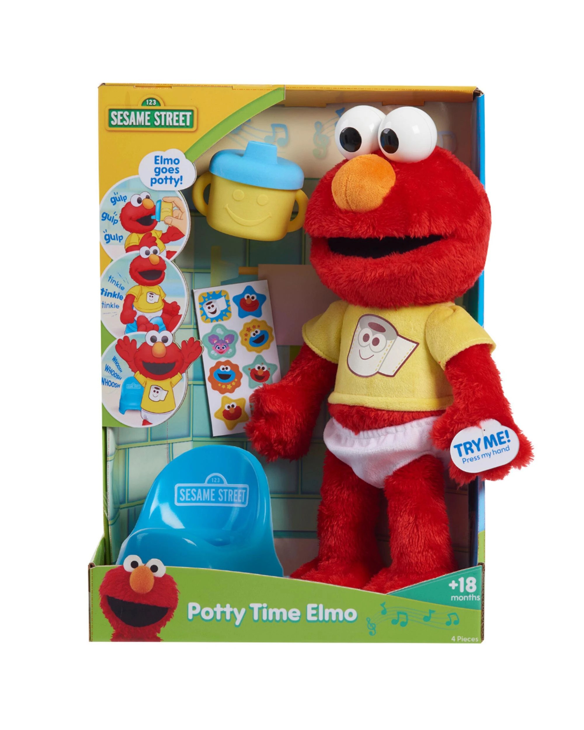 1 Sesame Street Potty Time Elmo Plush, 1 of 2