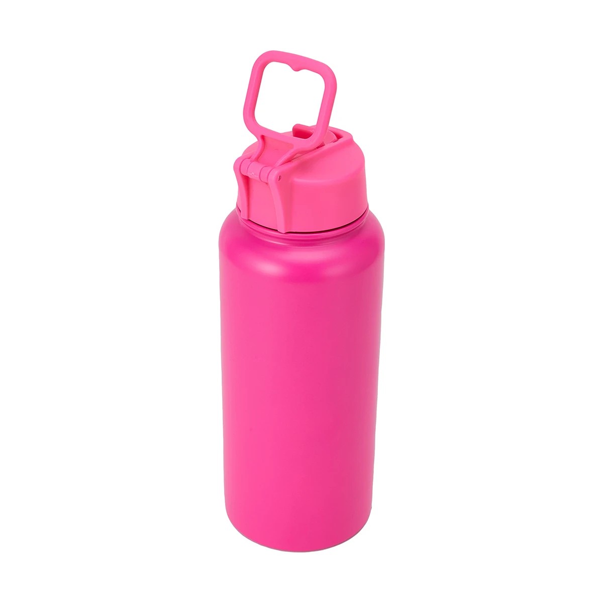 2 960ml Fluro Pink Double Wall Insulated Cylinder Drink Bottle, 2 of 4