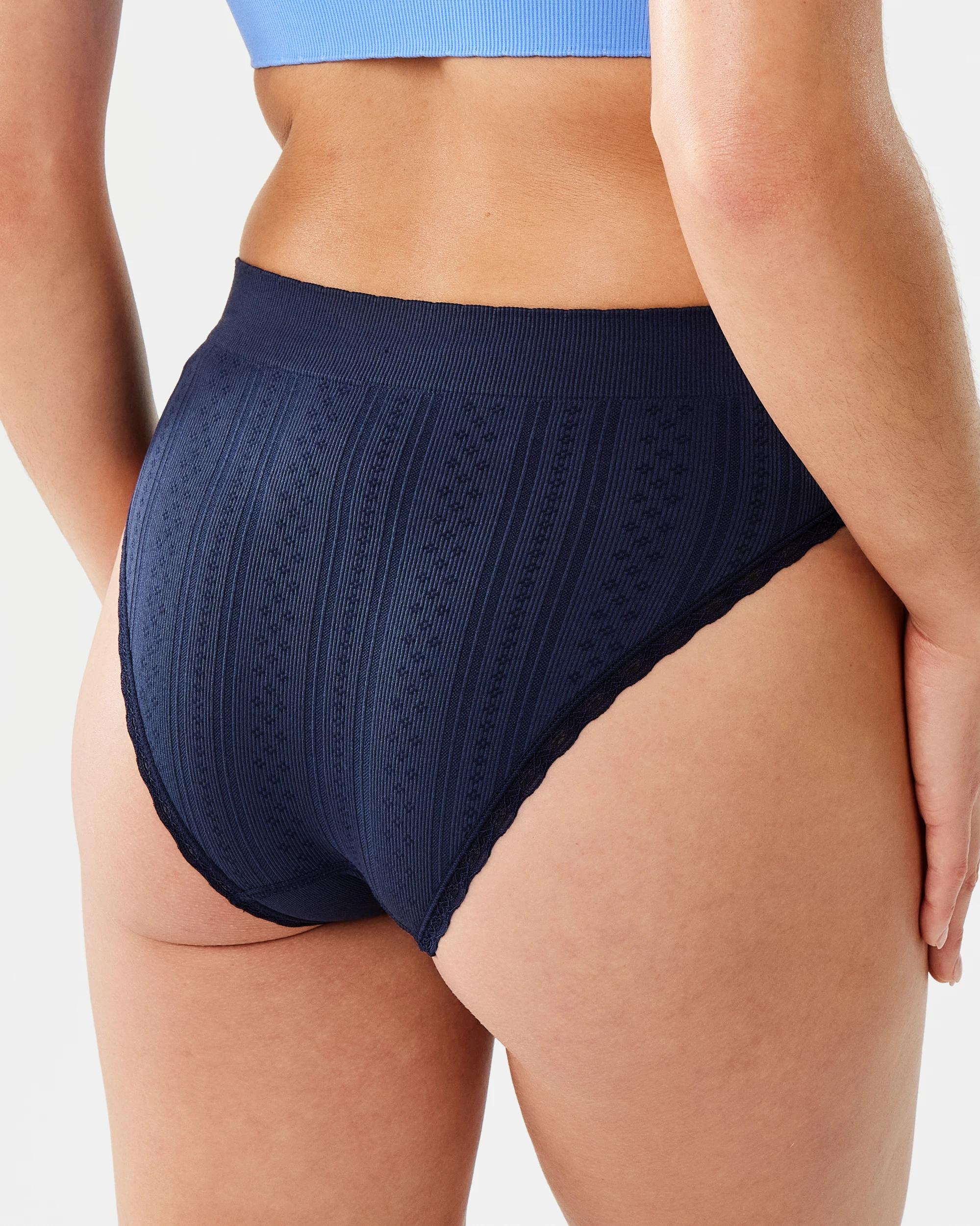 7 3 Pack Seamfree Rib Bikini Briefs Cottage, 7 of 10