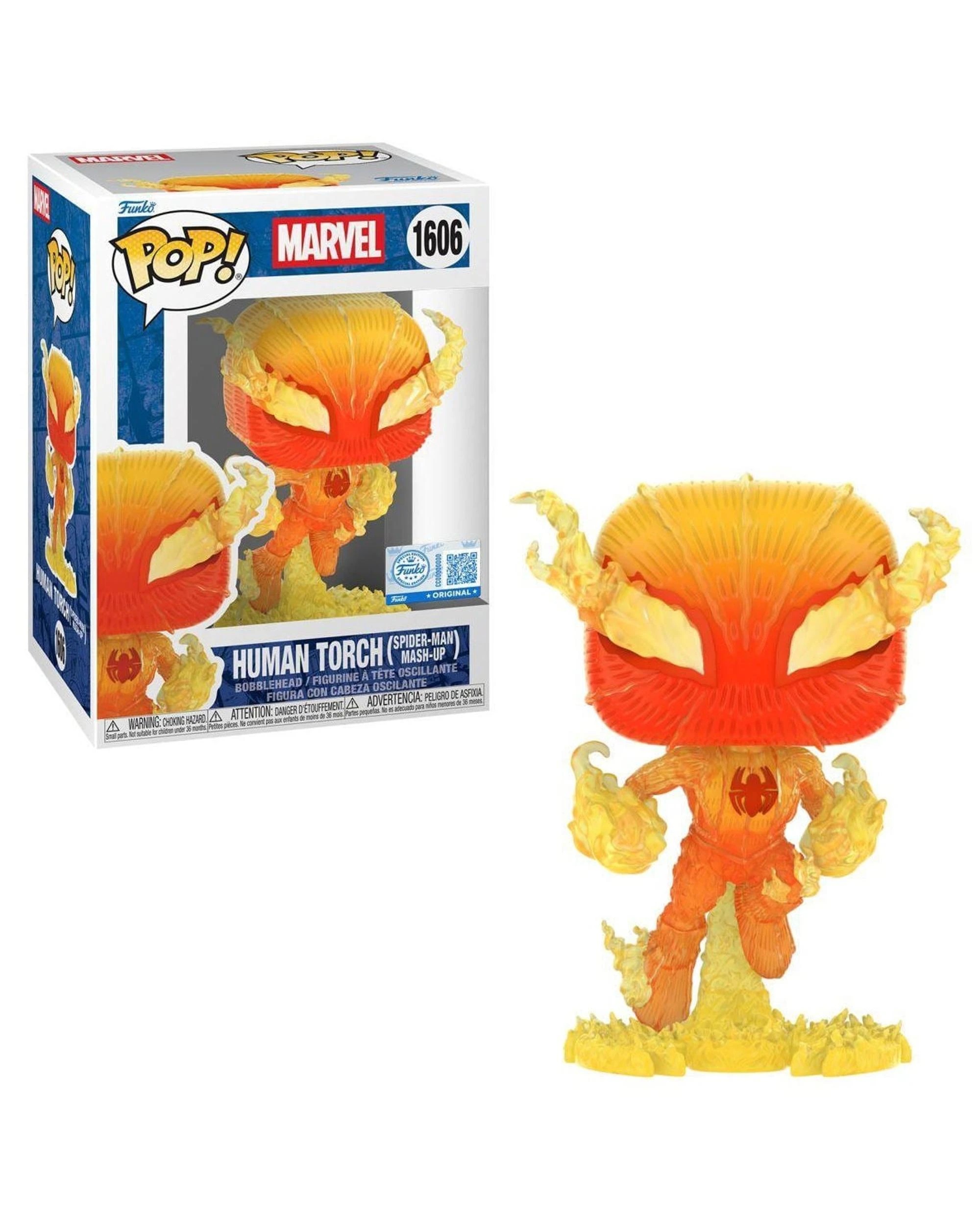 1 Marvel Comics Human Torch - Spider-Man Mash-Up -  Funko POP! Vinyl, 1 of 3