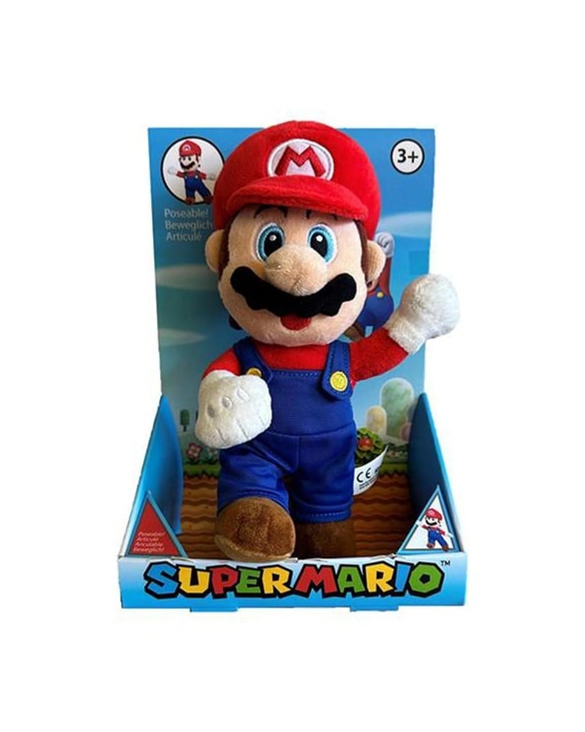 6 Super Mario Poseable Mario 25cm Plush, 6 of 6
