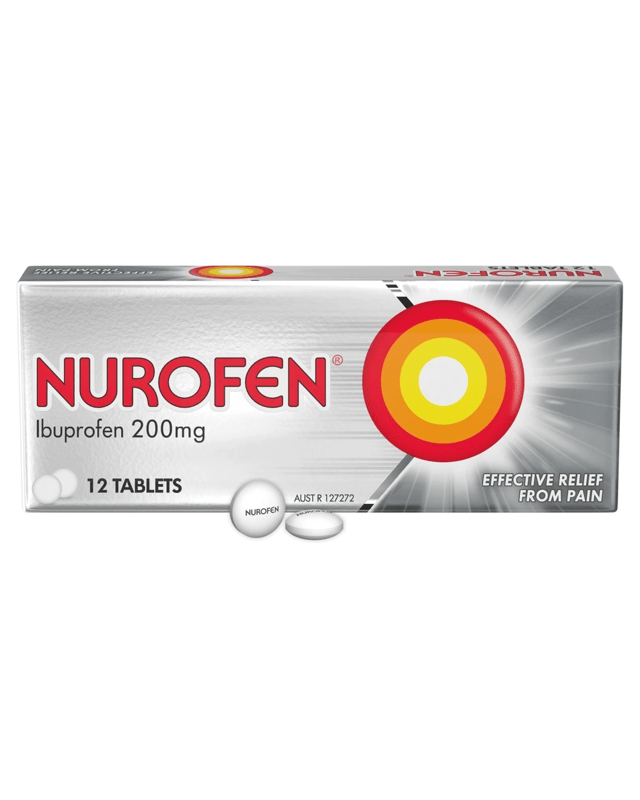 12 Pack Nurofen Ibuprofen 200mg tab