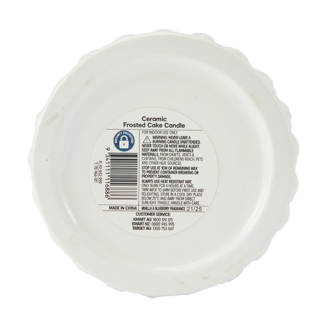 6 Ceramic Frosted Cake Candle, 6 of 6