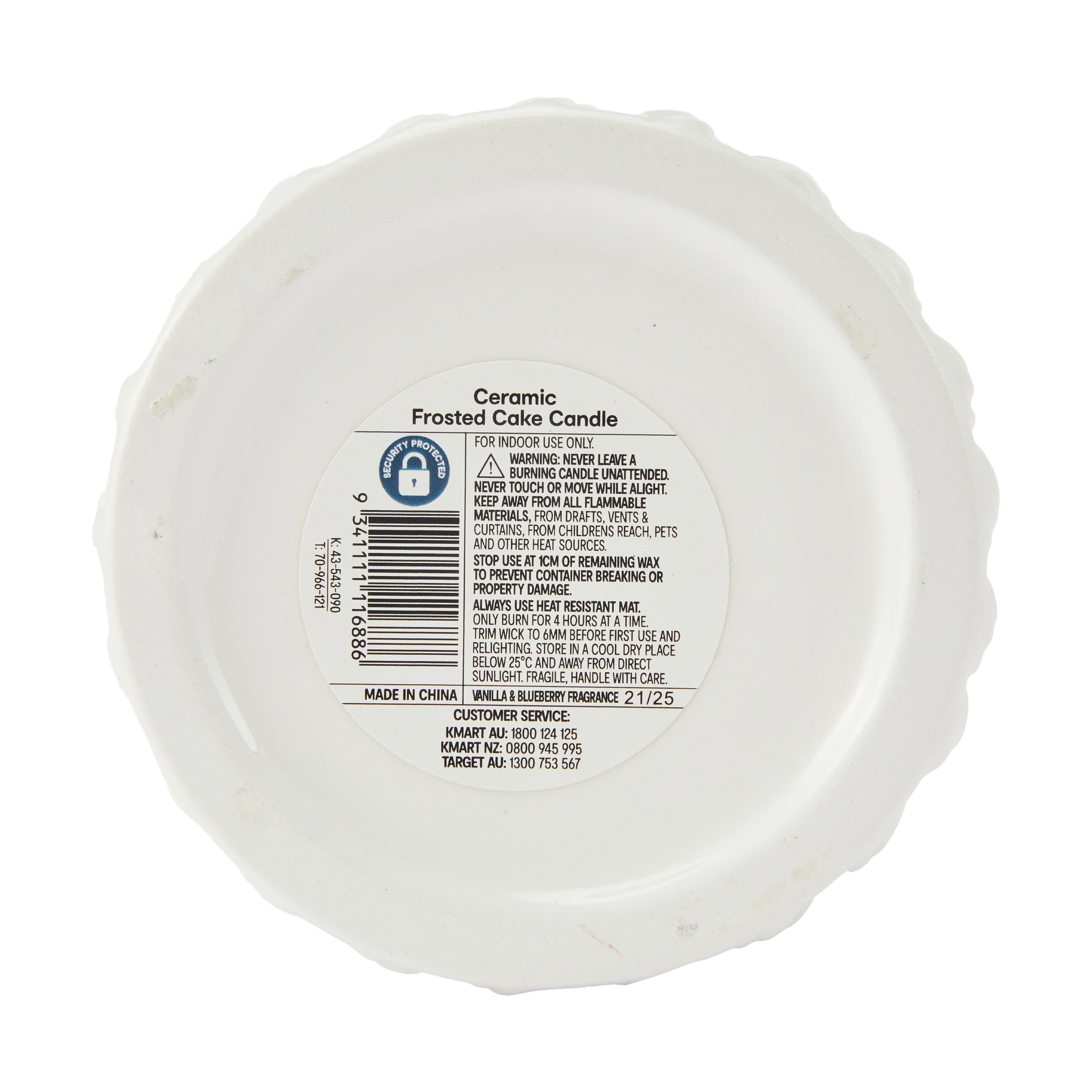 6 Ceramic Frosted Cake Candle, 6 of 6