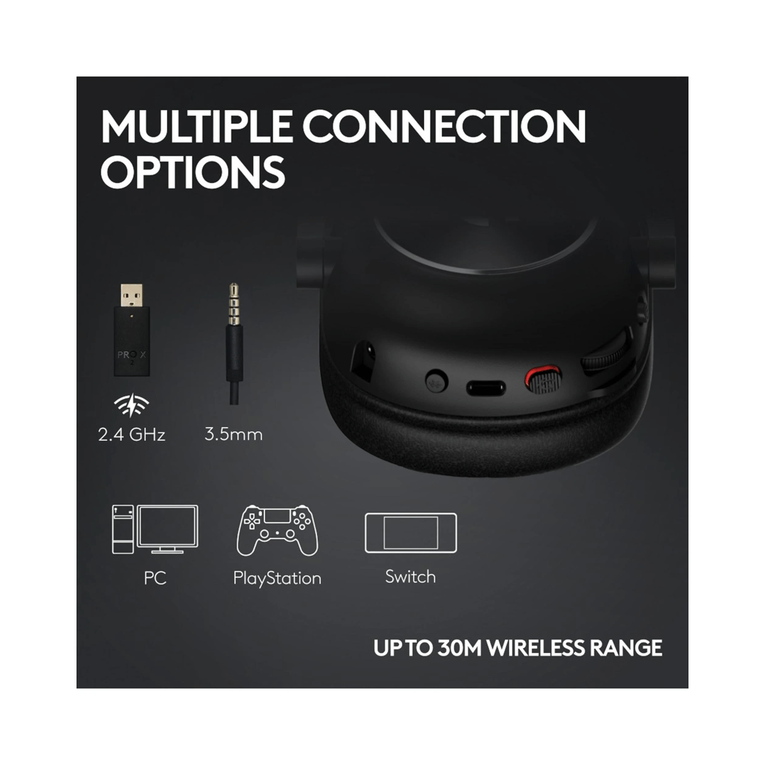 5 Logitech PRO X 2 Wireless Gaming Headset - Magenta - Pink, 5 of 9