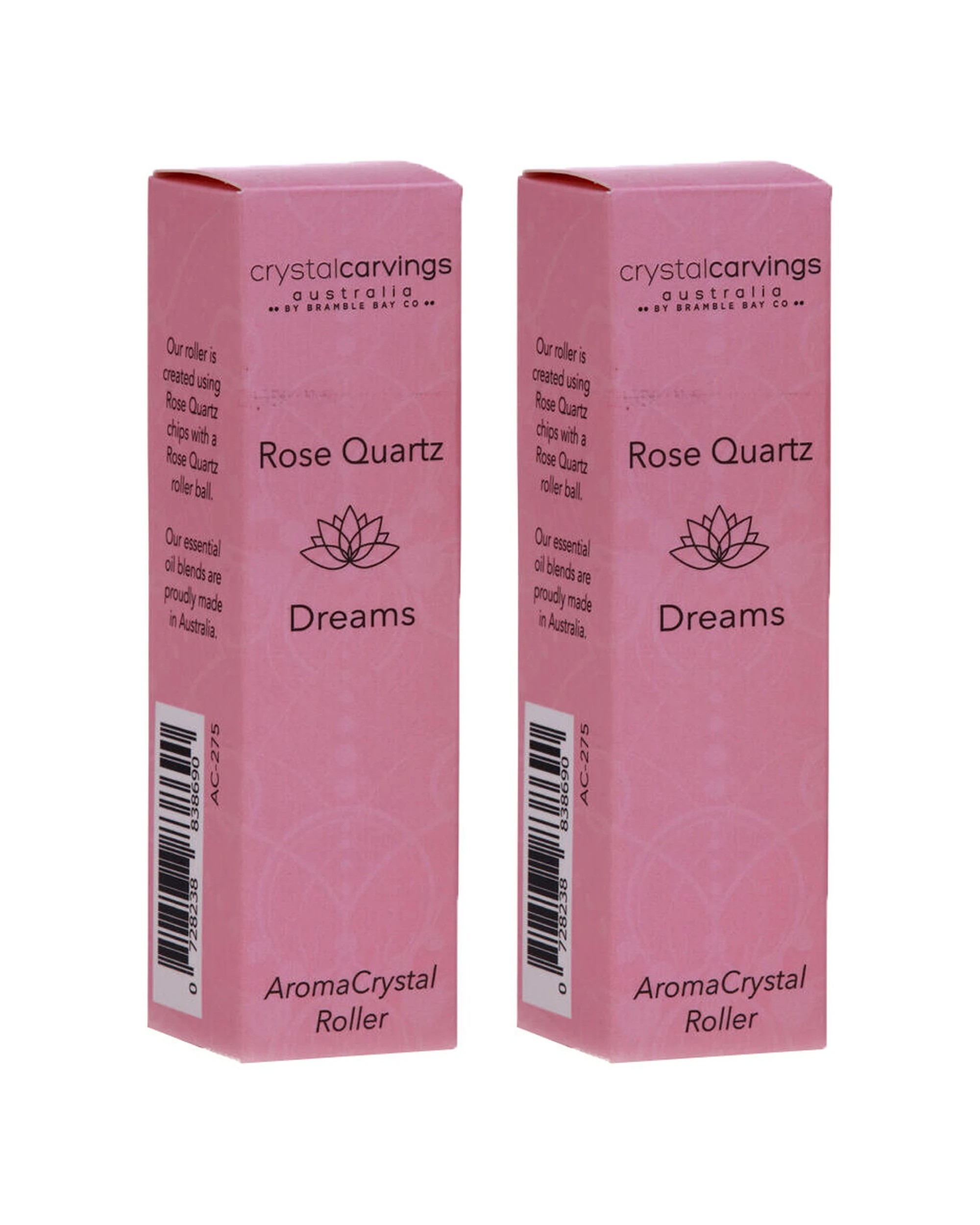 1 Bramble Bay 2PK Dreams Aroma Crystal Roller Ylang Bergamot 5ml - Pink, 1 of 3