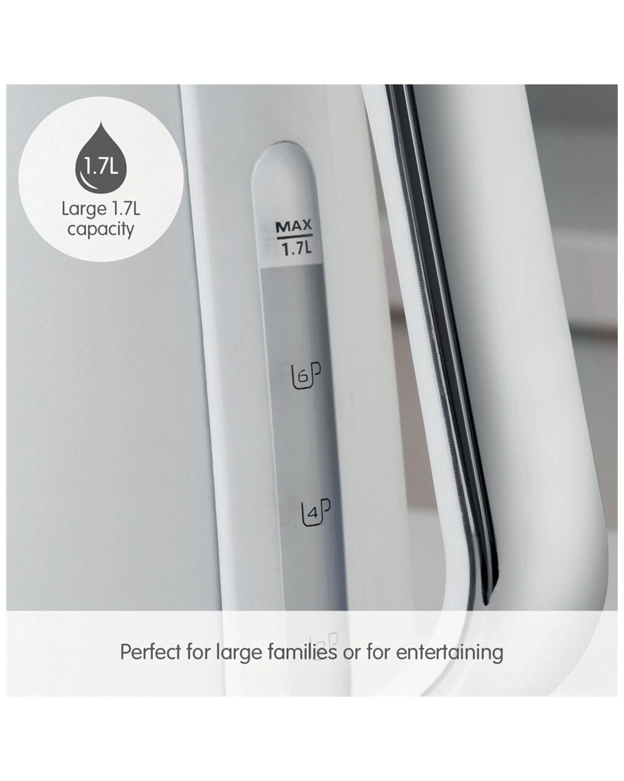 2 Morphy Richards Illumination 1.7 L Electric Kettle 2200w Water Boiling Jug - White, 2 of 10