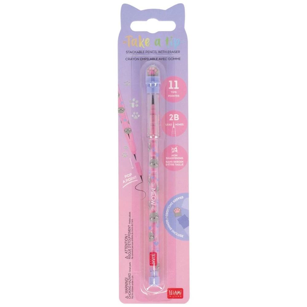 6 Legami Stackable Lead Pencil Kitty 11 Tips, 6 of 6