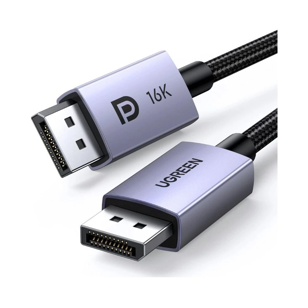 1 Ugreen DisplayPort 2.1 Cable 3.3FT 40Gbps 16K 30Hz 8K 240Hz HDR FreeSync G-Sync VESA Certified, 1 of 1