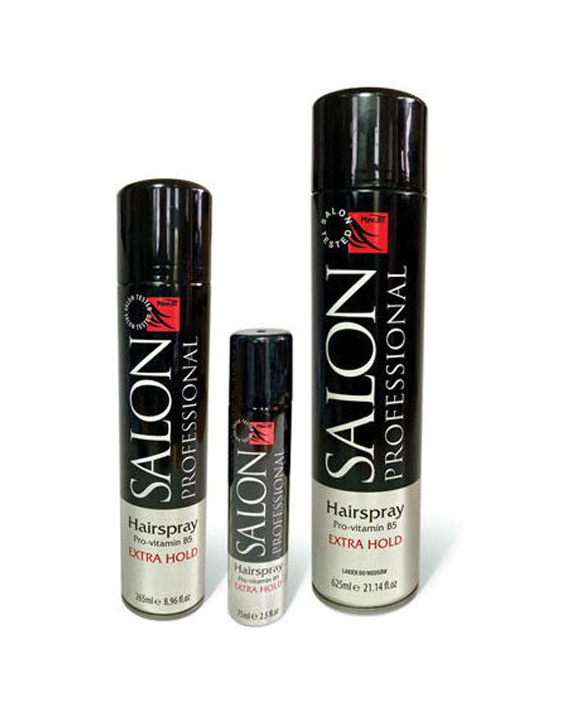 3 Minuet 3PK Salon Professional Spray Extra Hold For All Hair Types 265ml - Black, 3 of 3