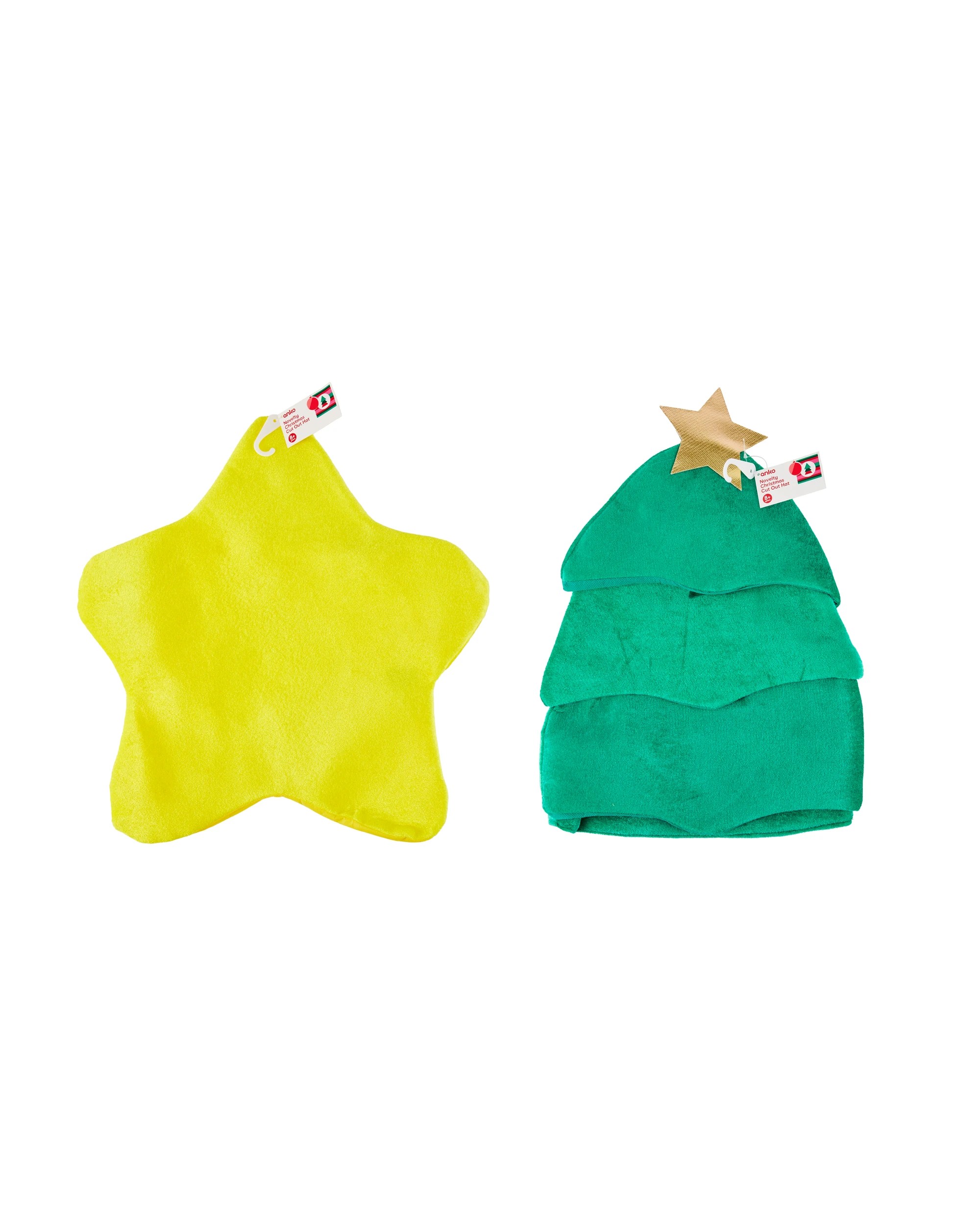 4 Novelty Christmas Cut Out Hat - Assorted, 4 of 4