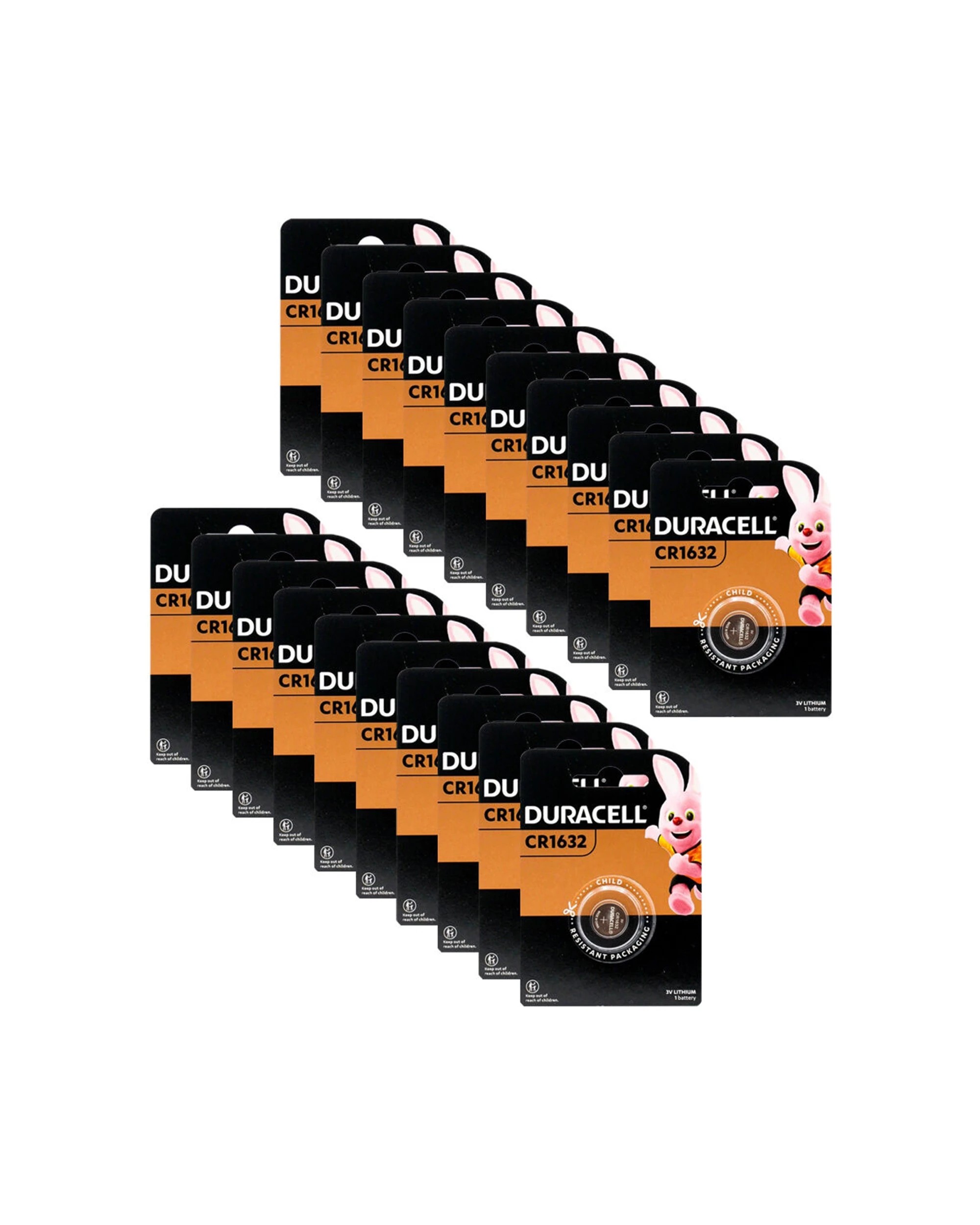 1 Duracell 20PK CR1632 3V Lithium Coin Battery Single-Use Long Lasting - Silver, 1 of 3