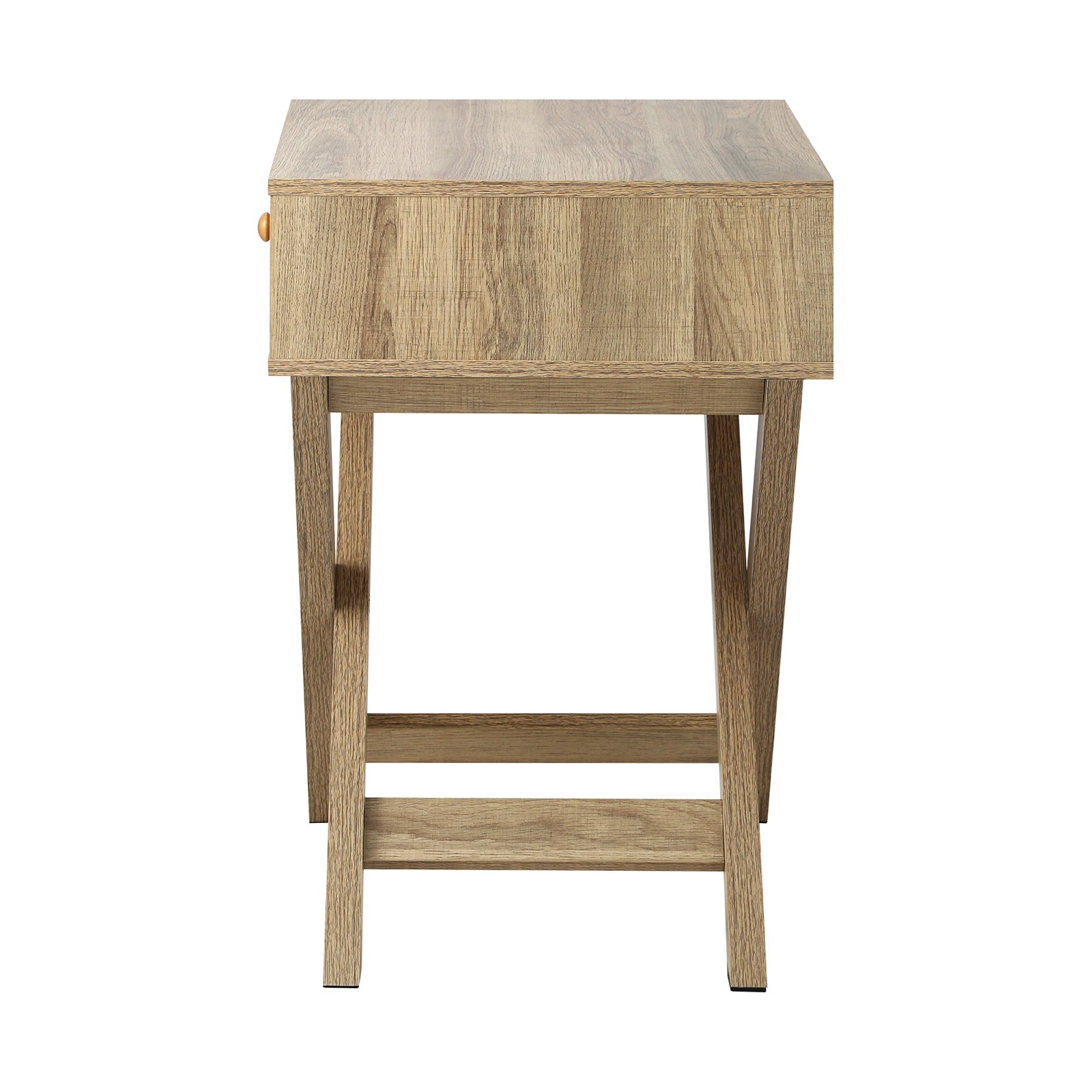 9 Oikiture Bedside Table Drawer Nightstand Storage Cabinet Side End Table
 - Natural, 9 of 10