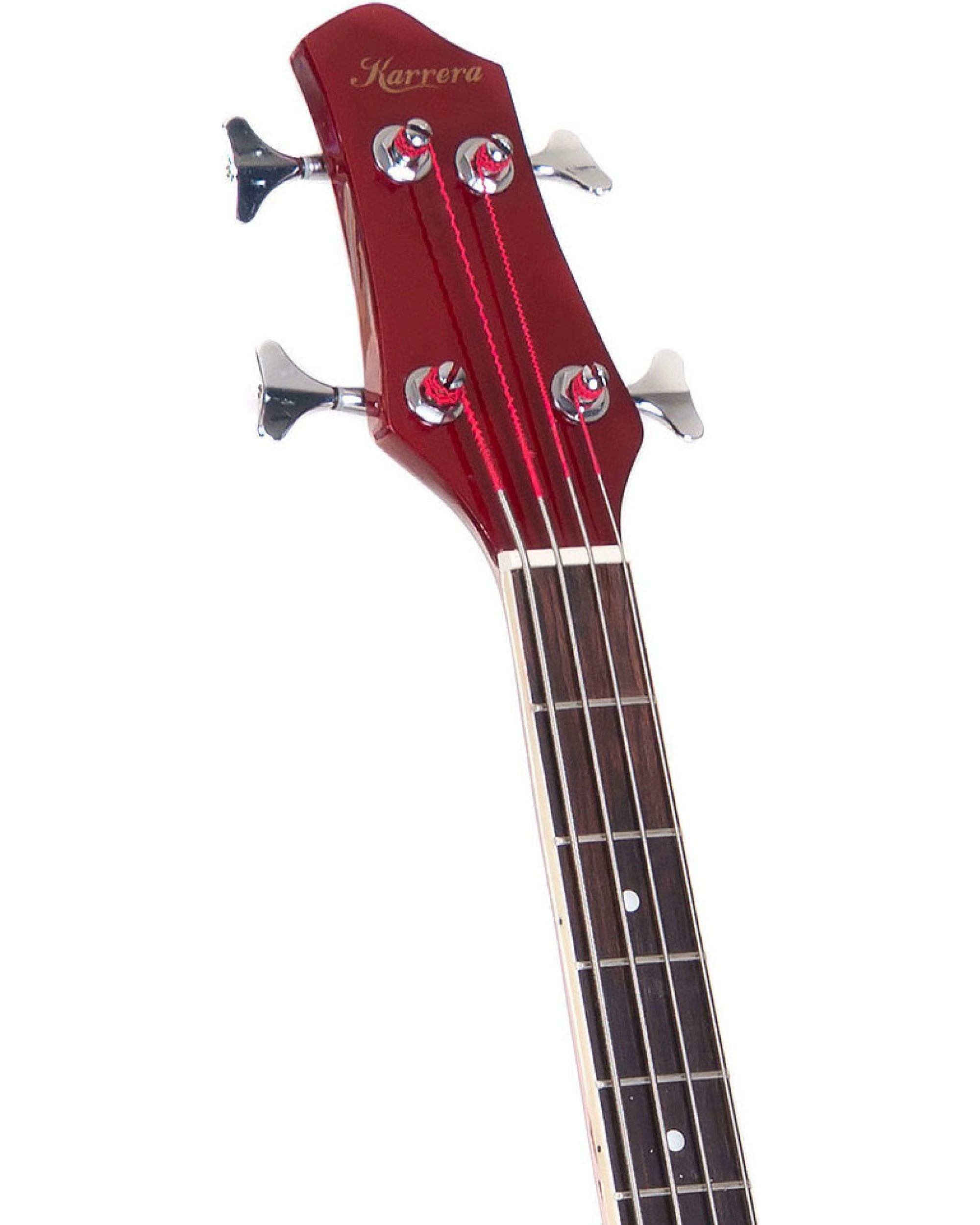 4 Karrera 43in Acoustic Bass Guitar in Sunburst, 4 of 5