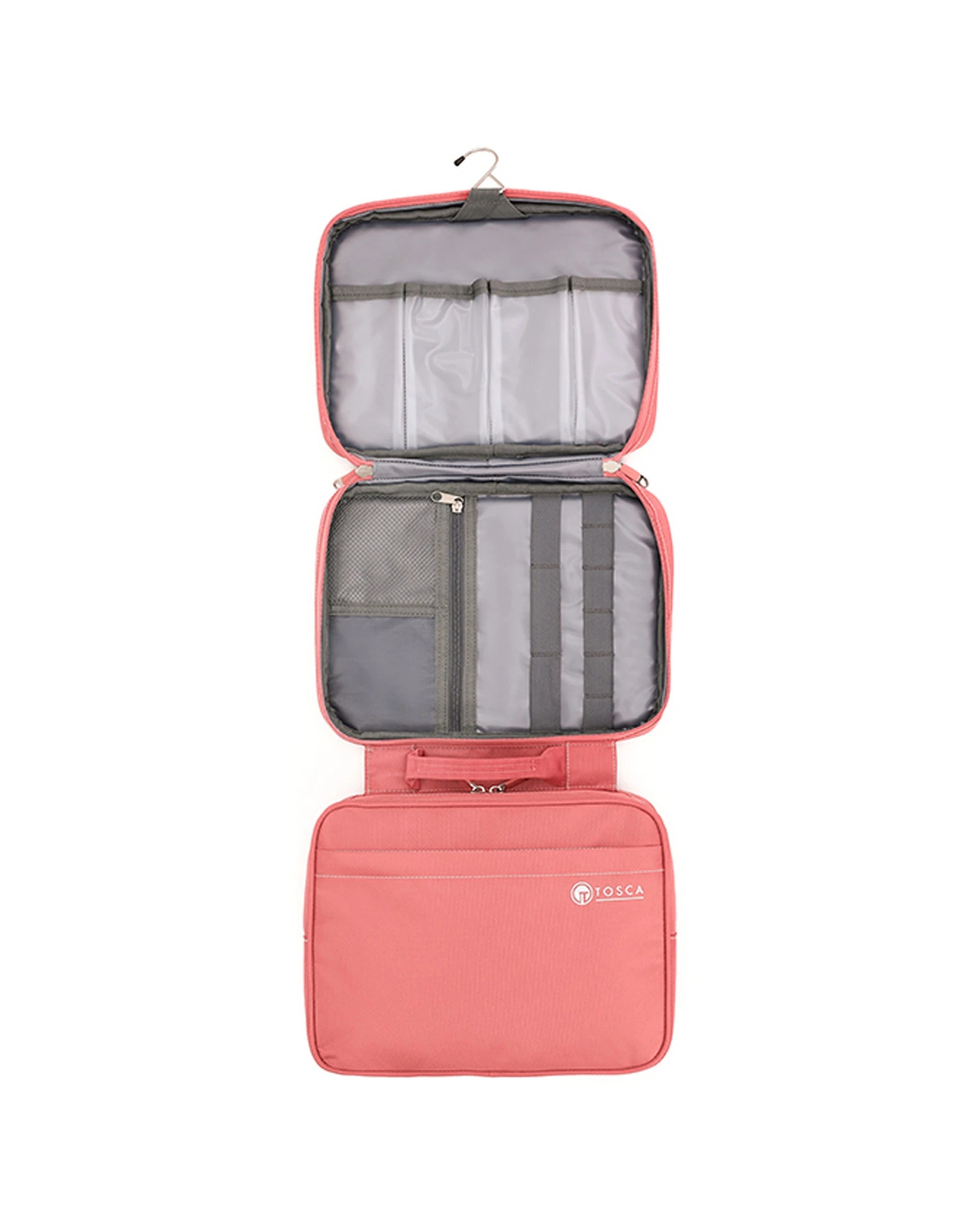 4 Tosca 13 Deluxe Travel Accessory Organiser - Pink, 4 of 4