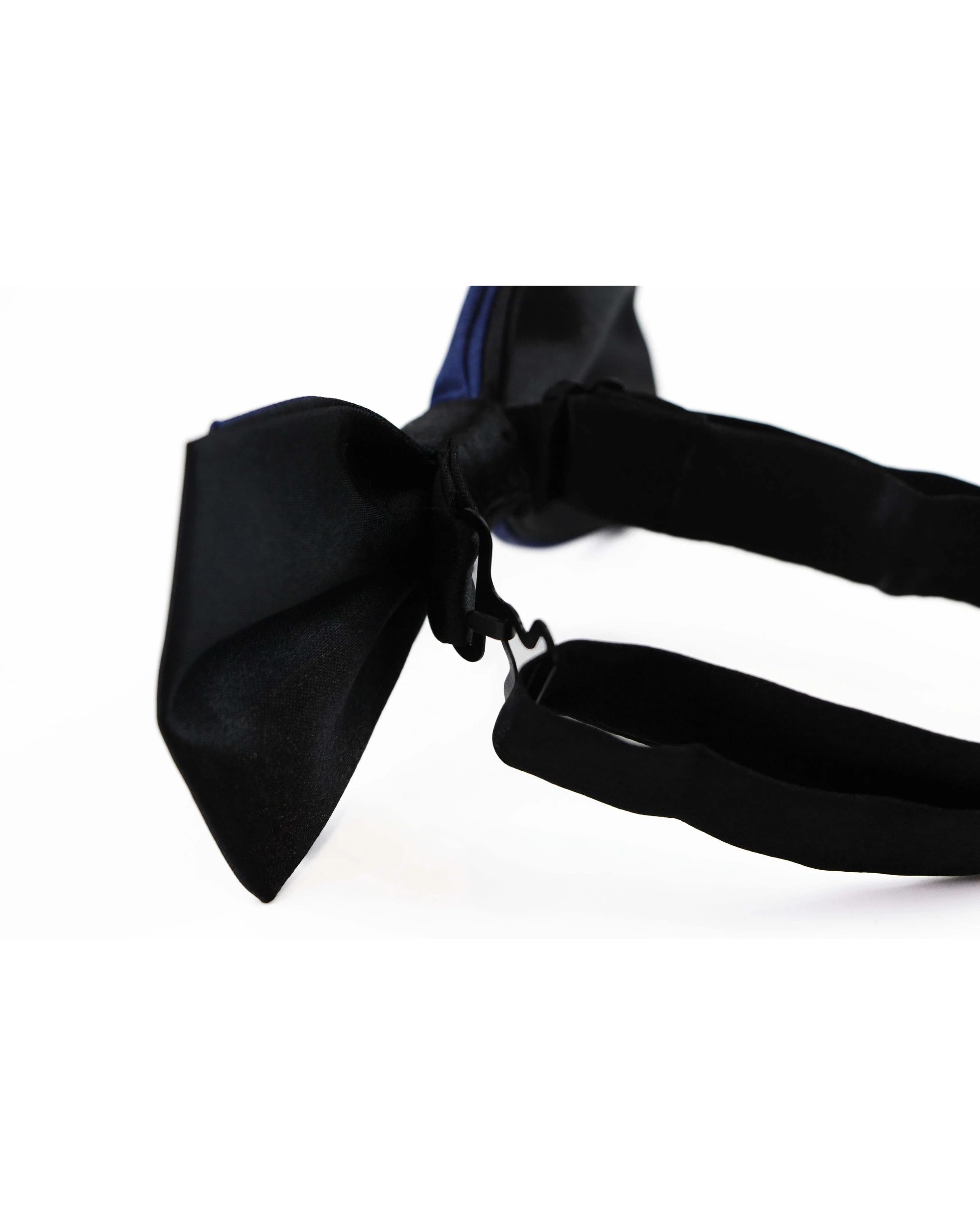 2 Zasel Mens Navy Two Tone Layered Bow Tie - Multi, 2 of 4
