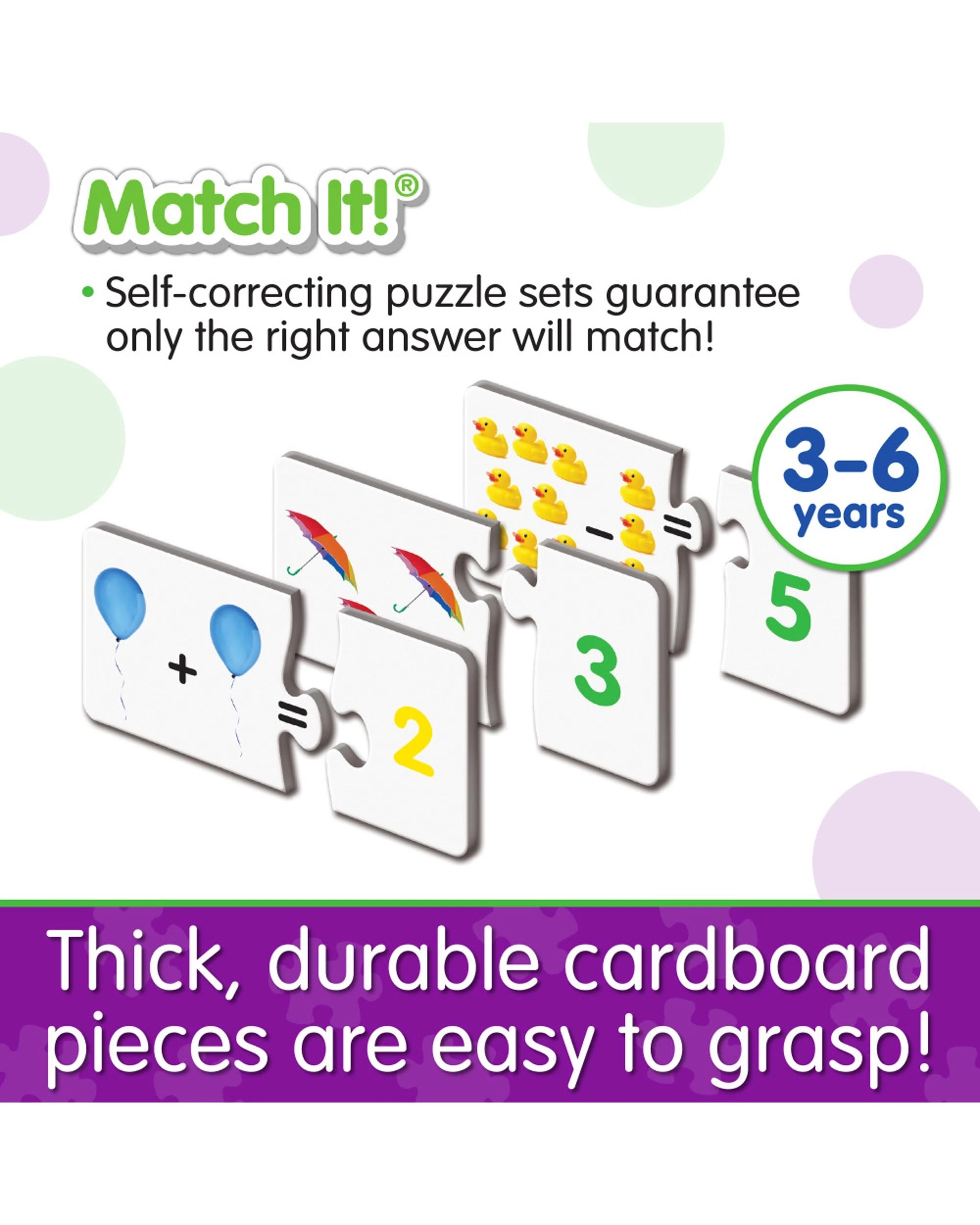 3 Learning Journey Match It! Mathematics Educational Puzzle, 3 of 6