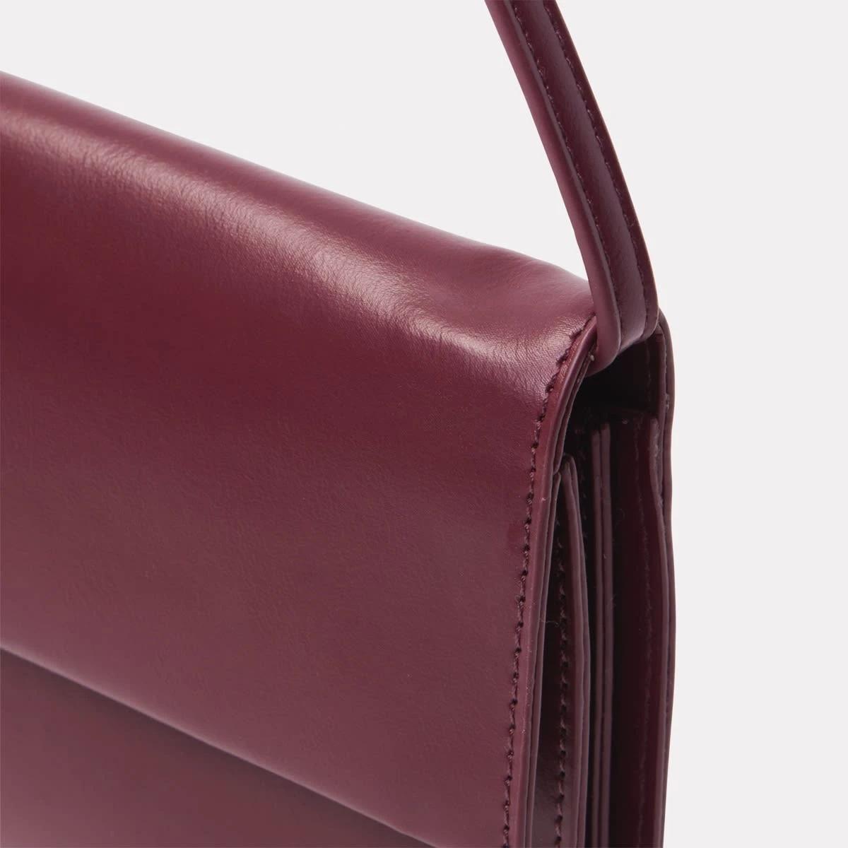 3 3 Pocket Shoulder Bag Crimsn Red, 3 of 7
