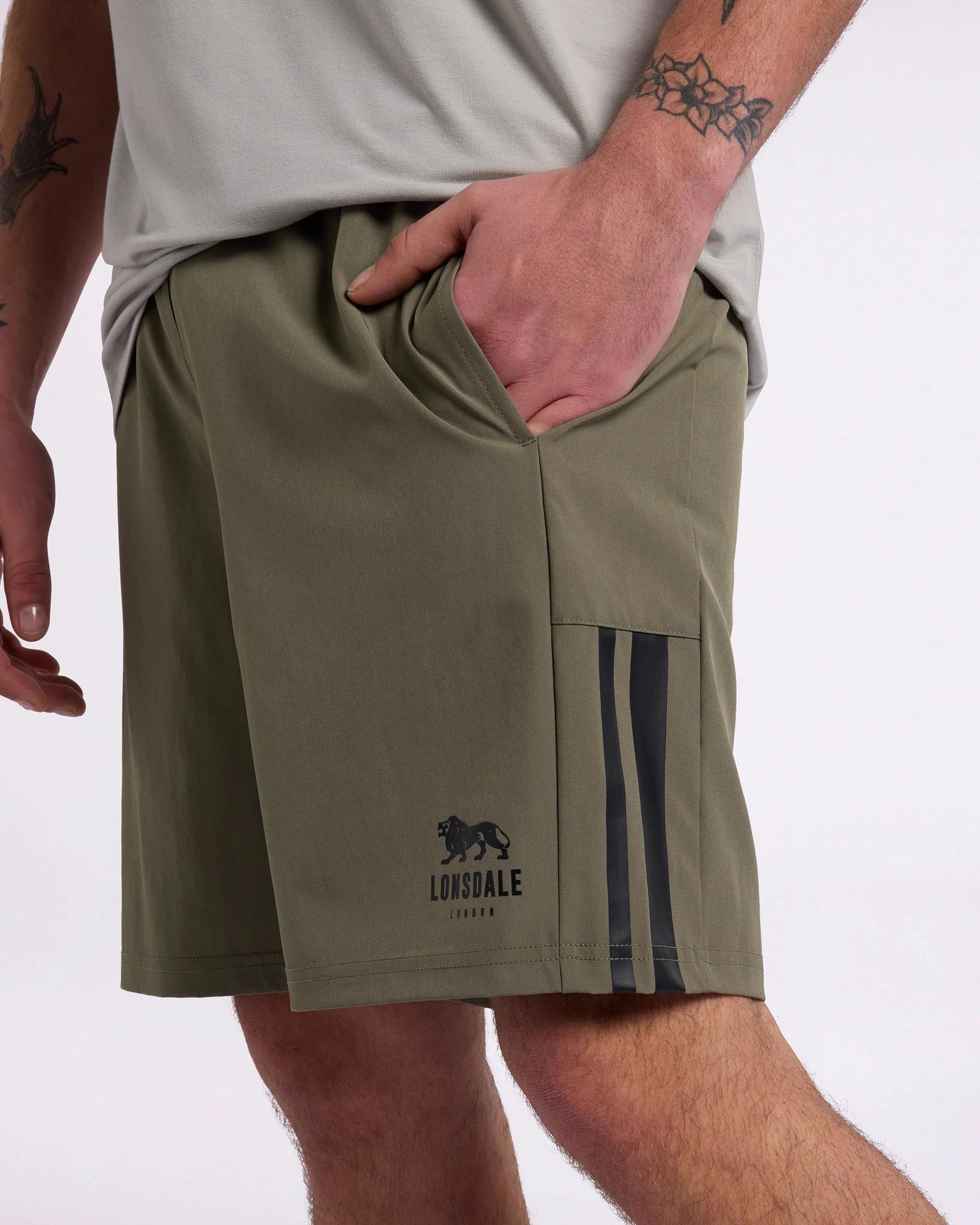 2 Active Shorts - Lonsdale London OLIVE, 2 of 4