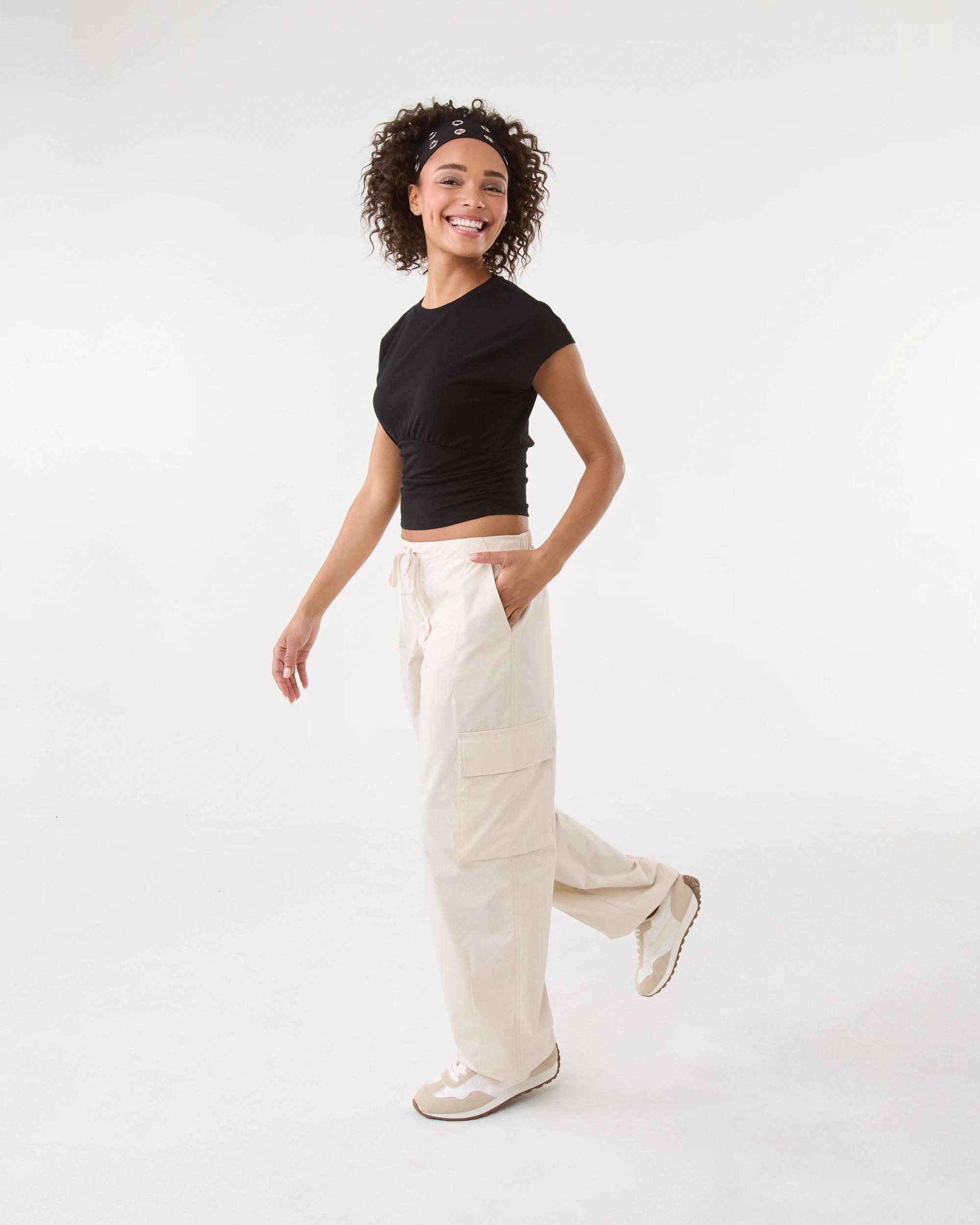 3 Balloon Leg Cargo Pants Bge Rainy, 3 of 7