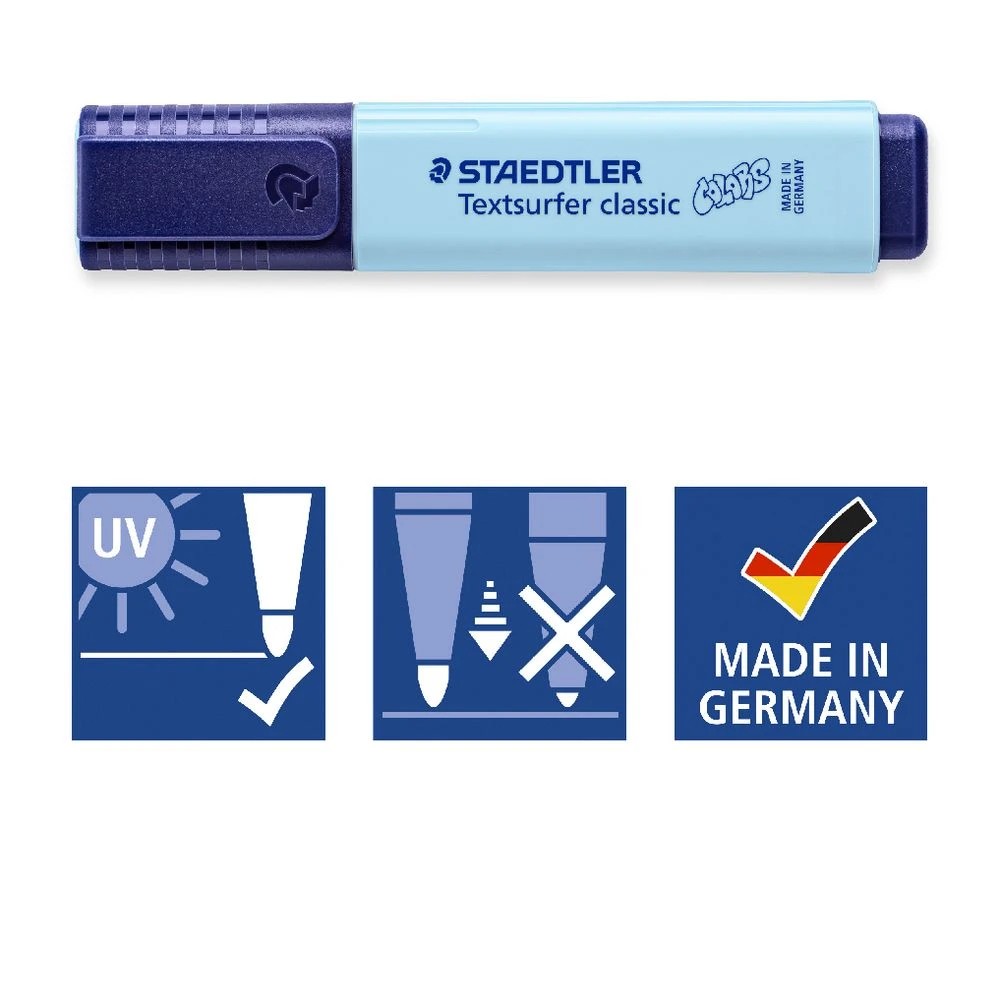 6 Staedtler Textsurfer Highlighter Sky Blue, 6 of 8