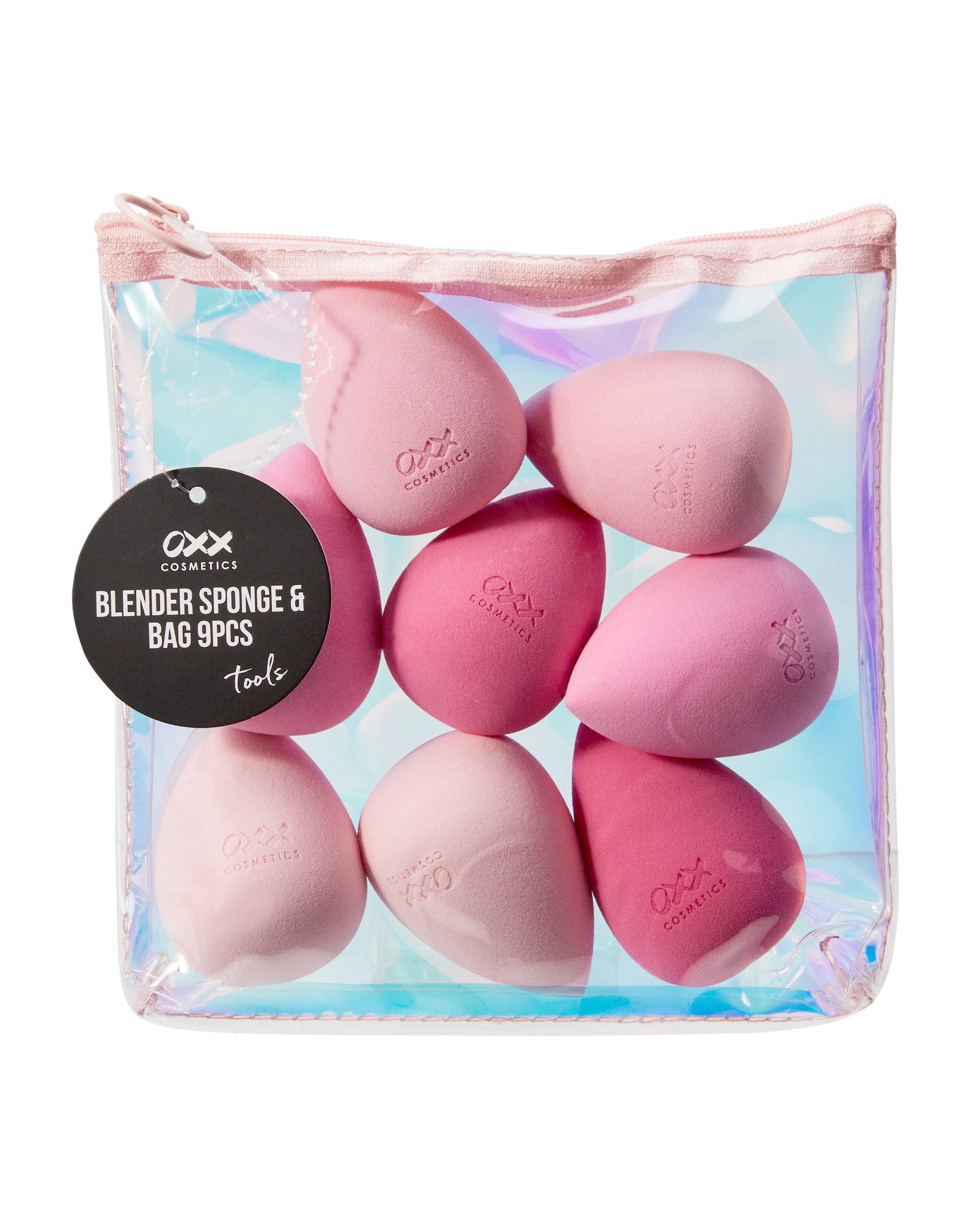 4 OXX Cosmetics 9 Piece Blender Sponge and Bag - Pink, 4 of 4