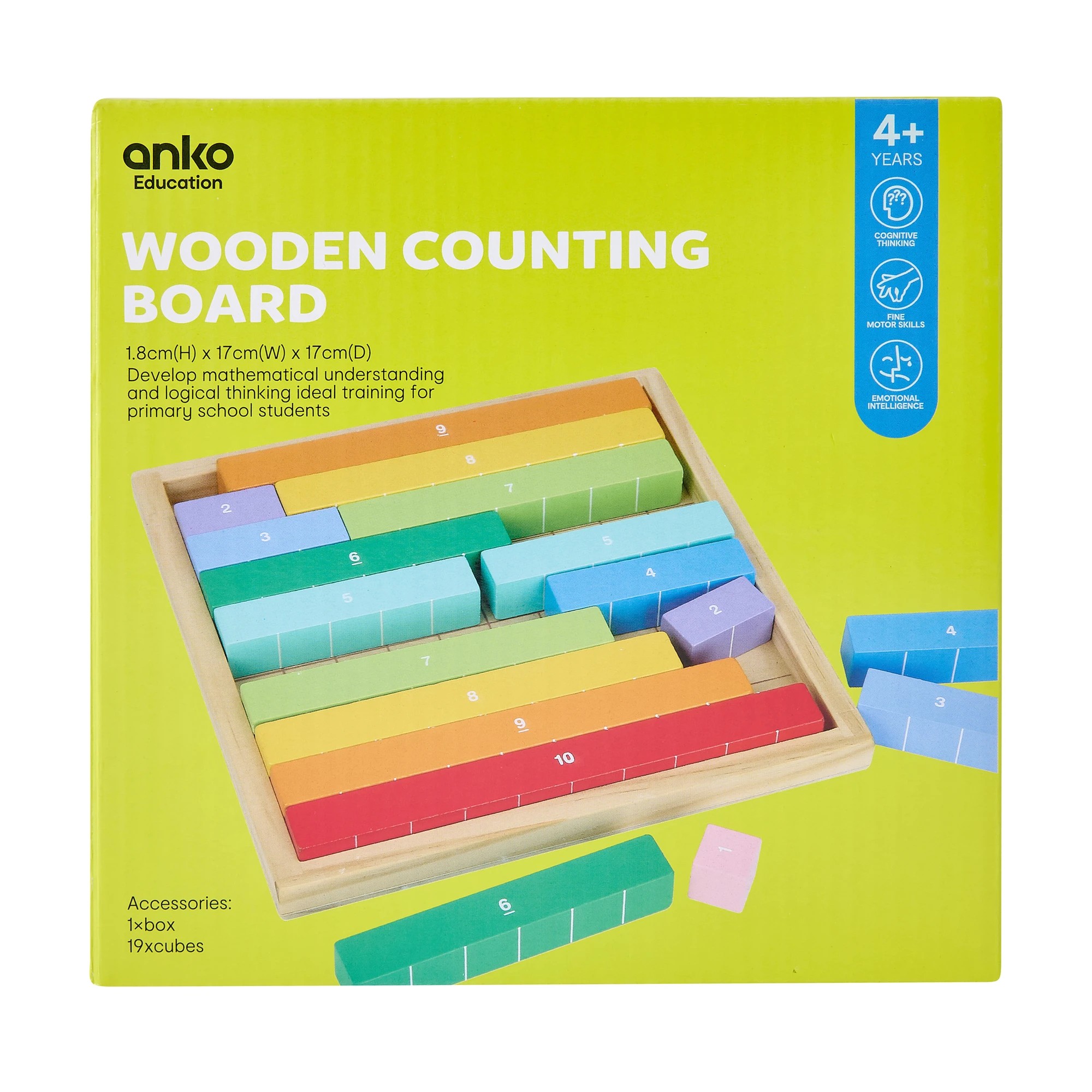 1 Wooden Counting Board Game, 1 of 7