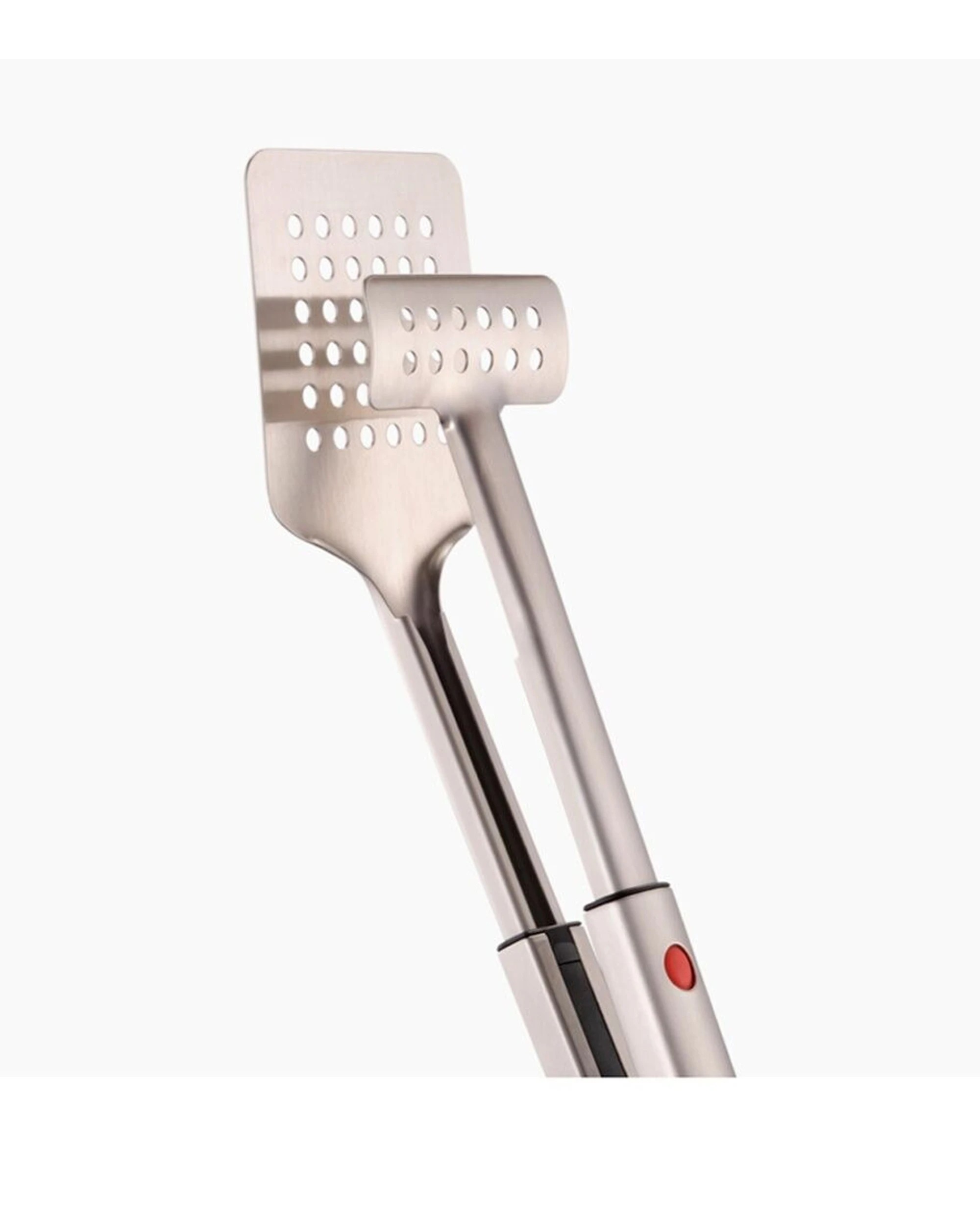 3 Joseph Joseph GrillOut BBQ Turner Tongs Retractable Arms - Silver, 3 of 7