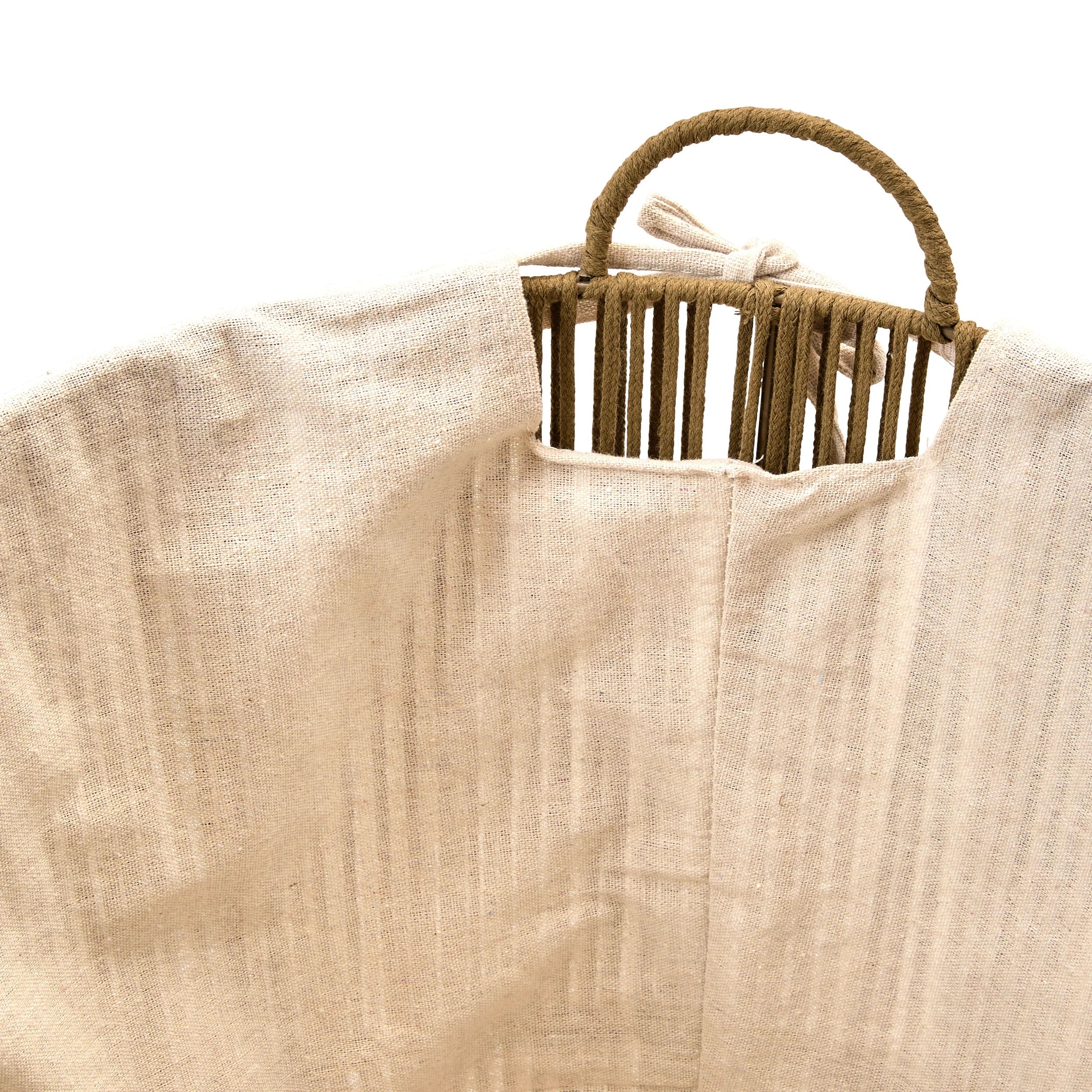 8 Rope Laundry Hamper with Liner - Green, 8 of 8