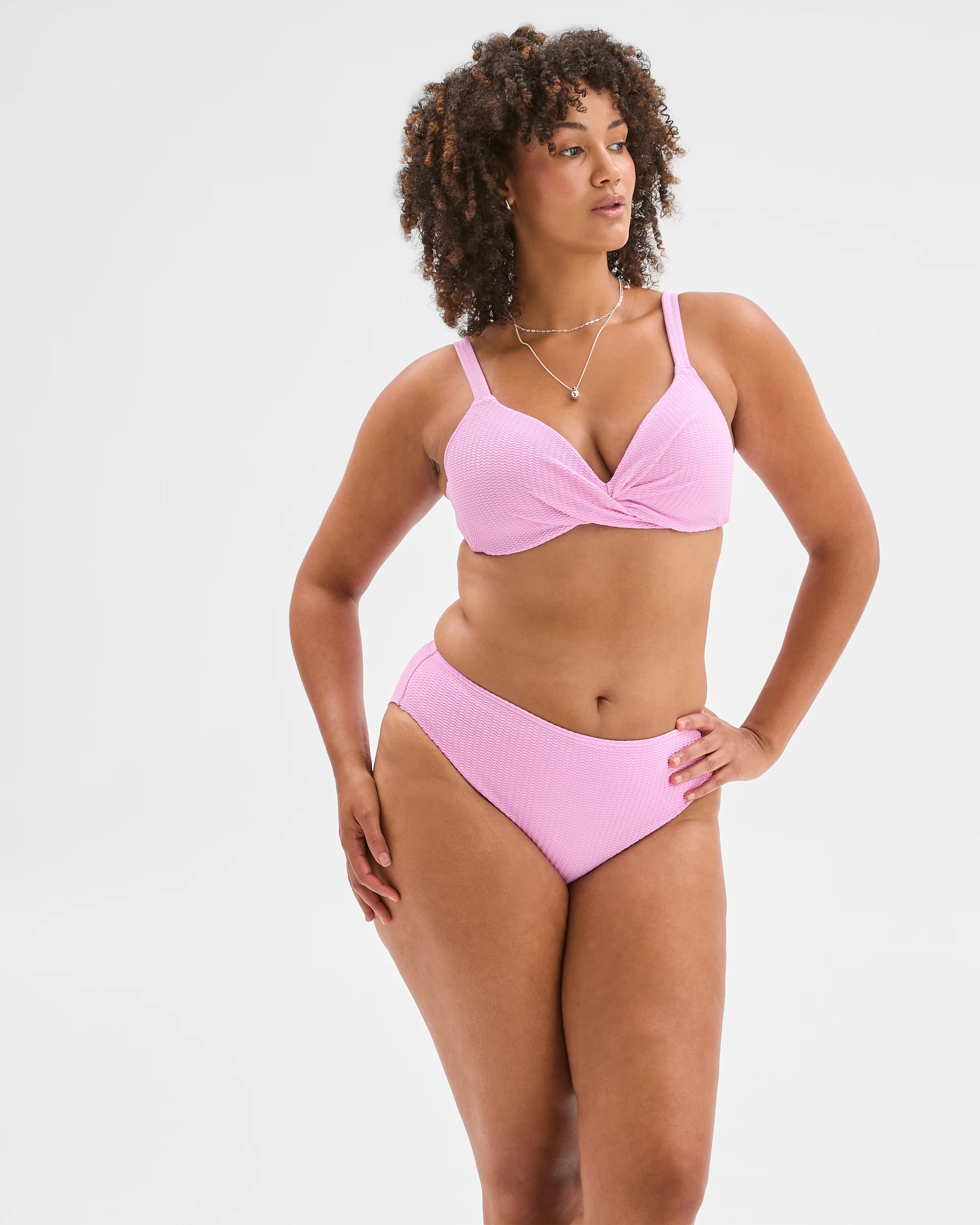 7 Target Woman Resort Crinkle Twist Swim Bikini Top ORCHID, 7 of 9
