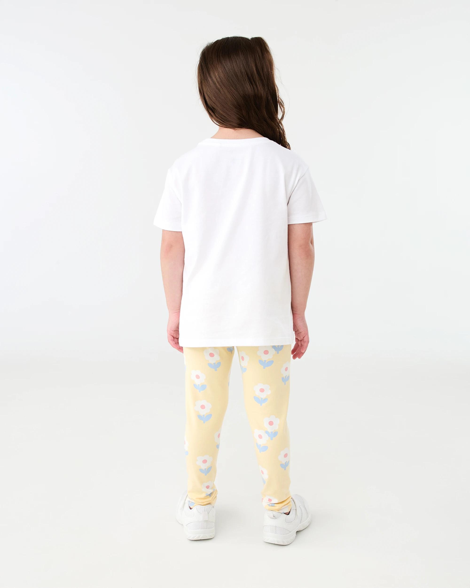 6 Printed Leggings Ylw Floral, 6 of 6