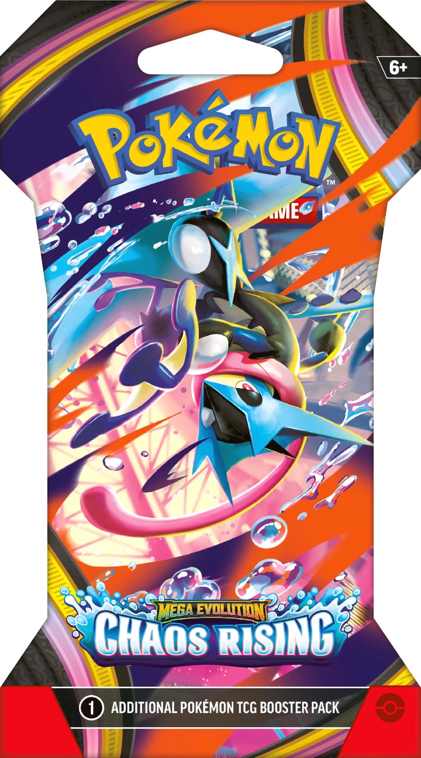 2 Pokemon Trading Card Game: Mega Evolution - Chaos Rising Sleeved Booster - Assorted, 2 of 6