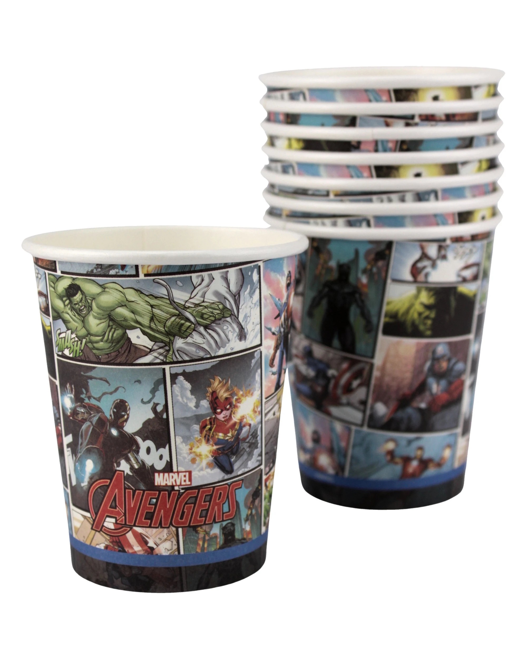 1 Marvel Marvel Avengers Powers Unite Paper Cups Pack of 8 - Multi, 1 of 3