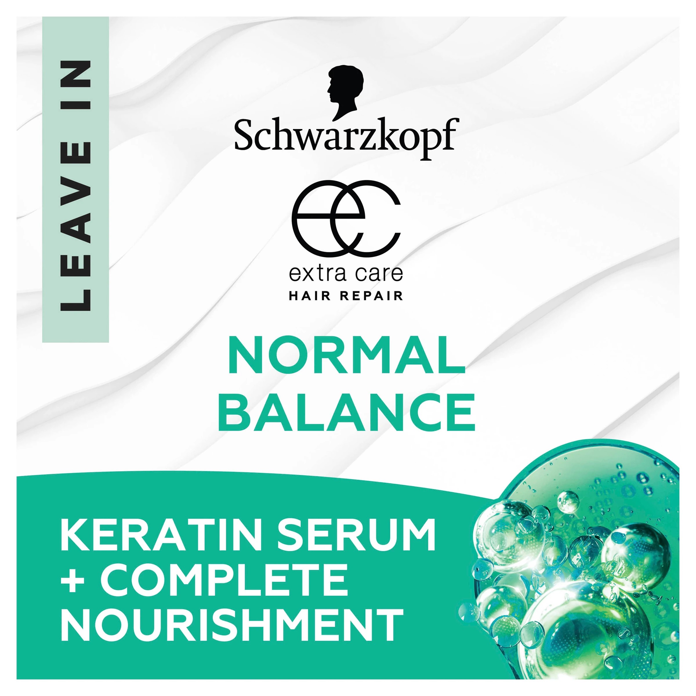3 Schwarzkopf Extra Care Normal Balance Nourishing Express Repair Leave-In Conditioner 250ml - Keratin Serum, 3 of 5