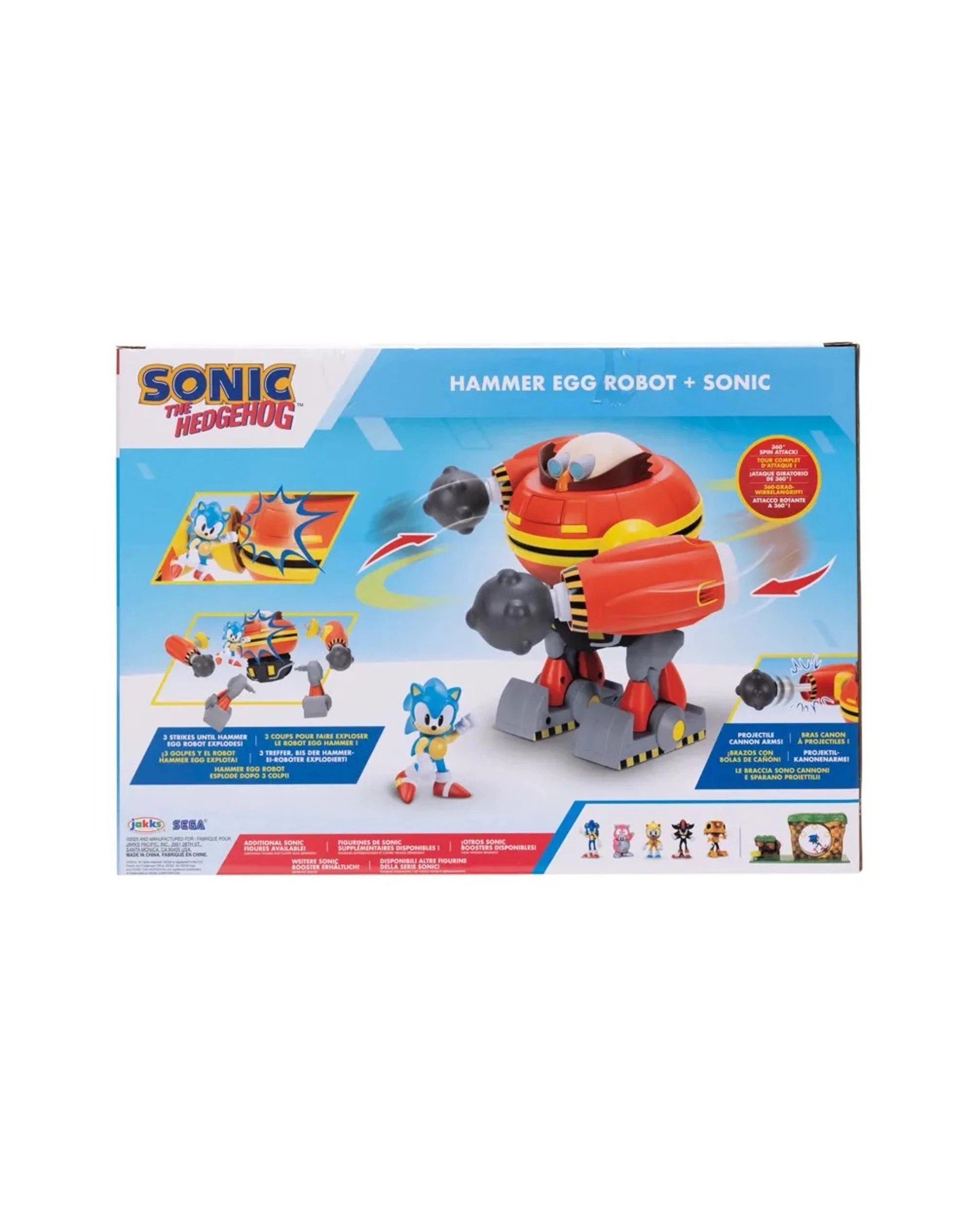 9 Sonic the Hedgehog Hammer Egg Robot with Sonic Deluxe 2.5 inch Figure Playset, 9 of 9