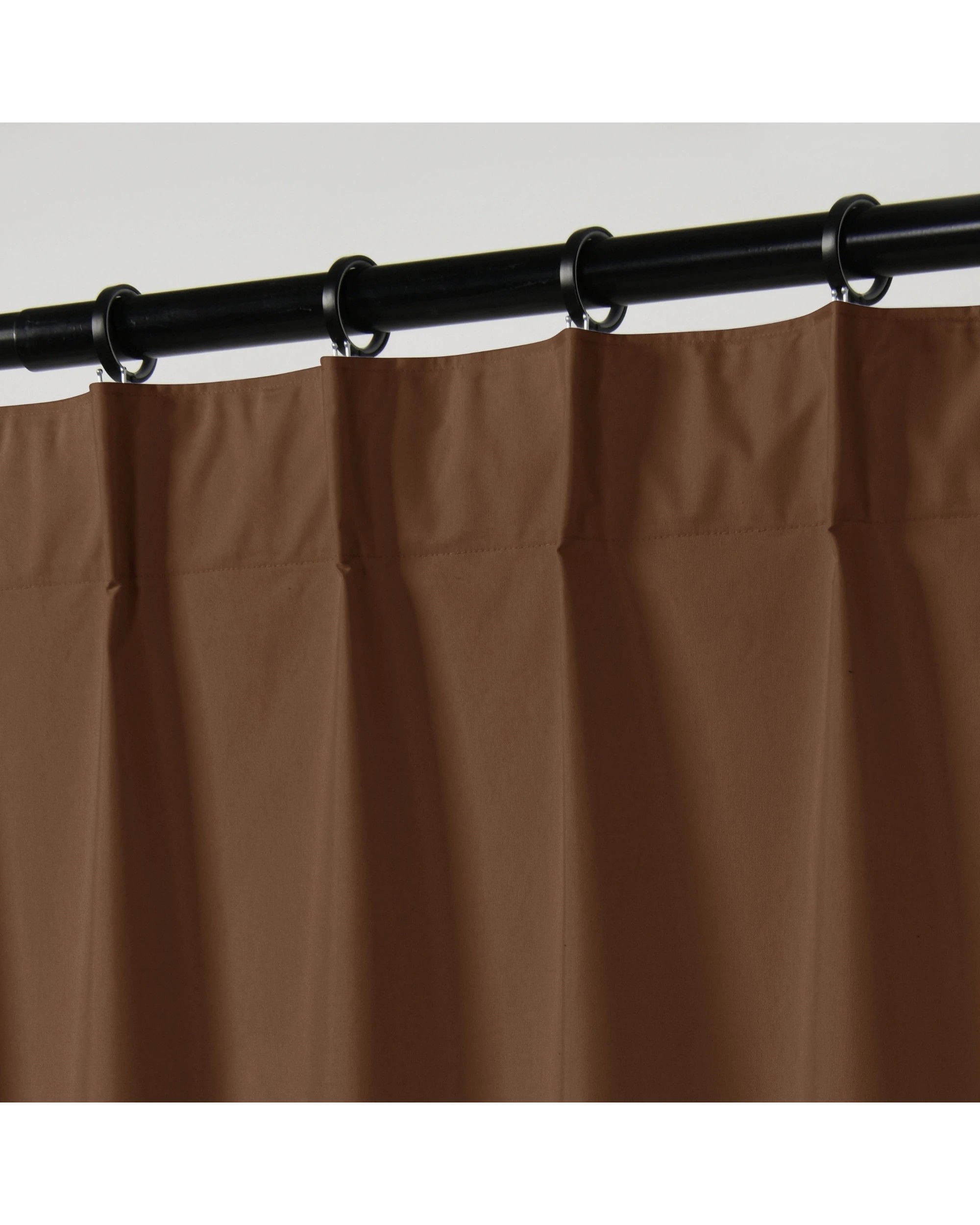 5 Sherwood Home Orlando Blockout Multi Header Curtain Pair 225x223cm - Rust, 5 of 8