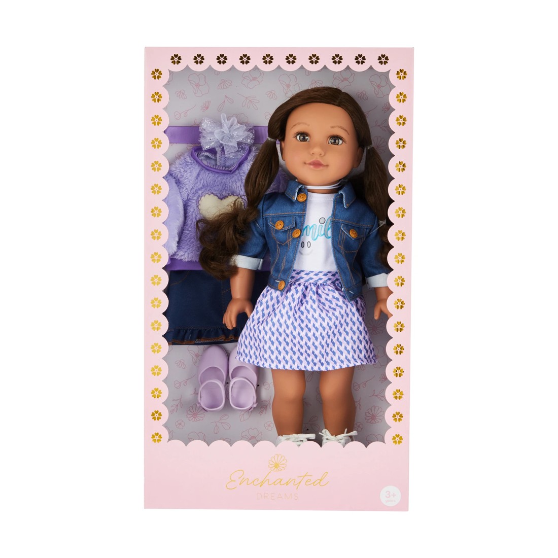 1 45cm Enchanted Dreams Doll and Fashion Playset - Purple, 1 of 8