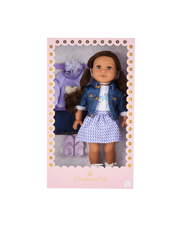 45cm Enchanted Dreams Doll and Fashion Playset - Purple