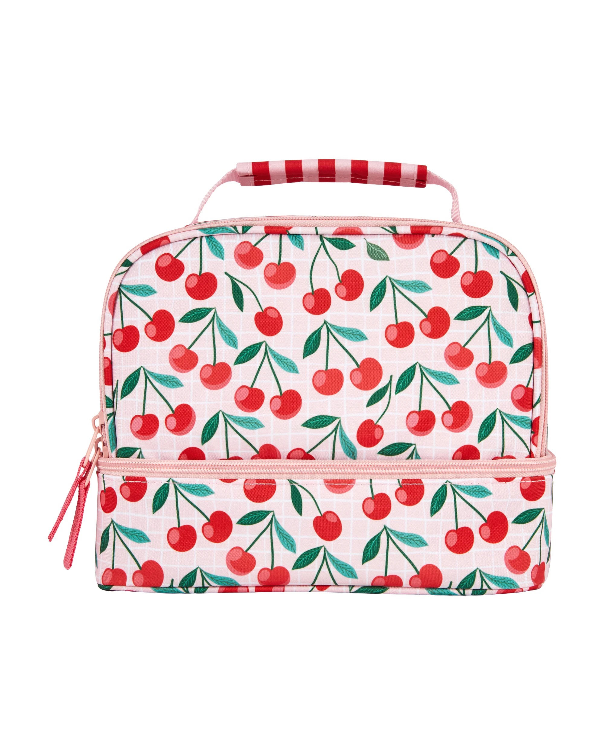 1 Cherry Insulated Twin Deck Lunch Bag, 1 of 4