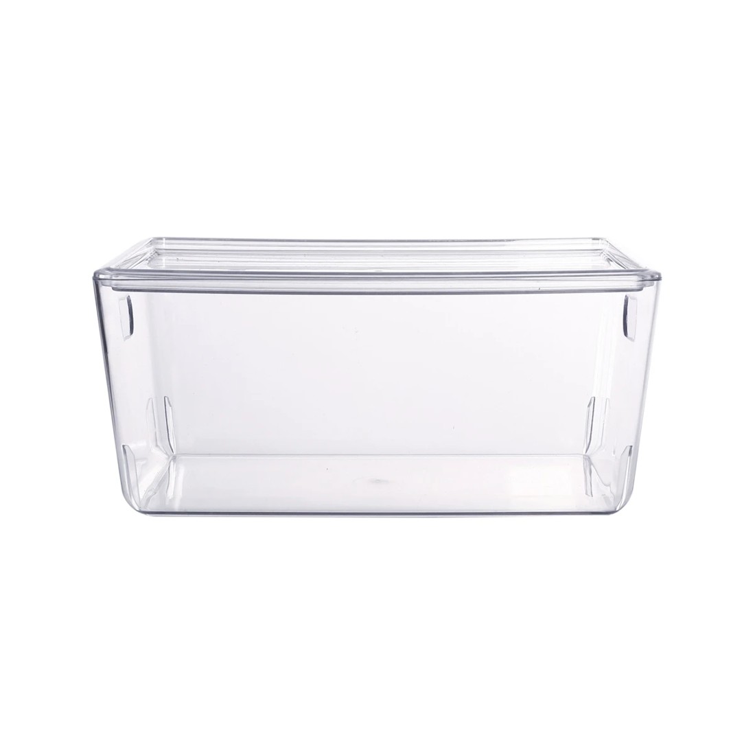 2 4L Smooth and Shiny Plastic Tub - Clear, 2 of 2