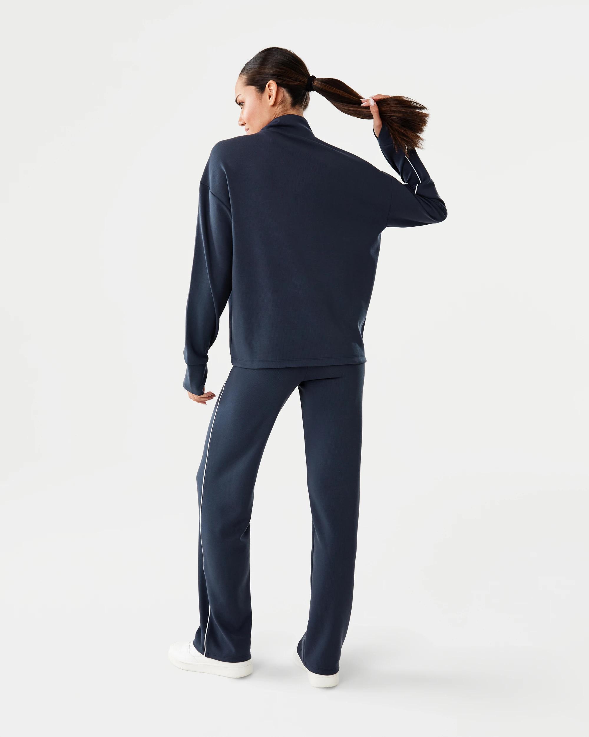 4 Active Womens Scuba Rib Trackpants Shade Navy, 4 of 6