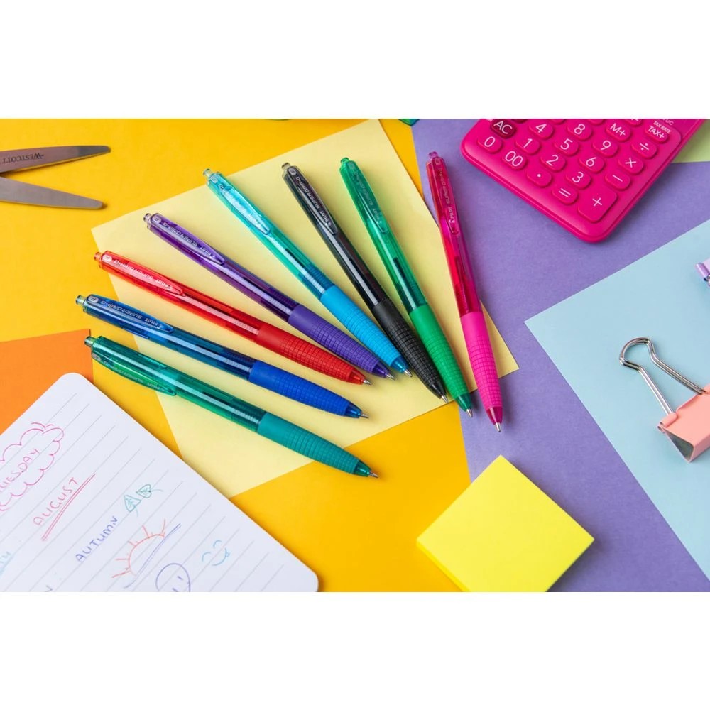 8 PILOT Super Grip G Retractable Ballpoint Pen 0.7mm Asst 4Pk, 8 of 8