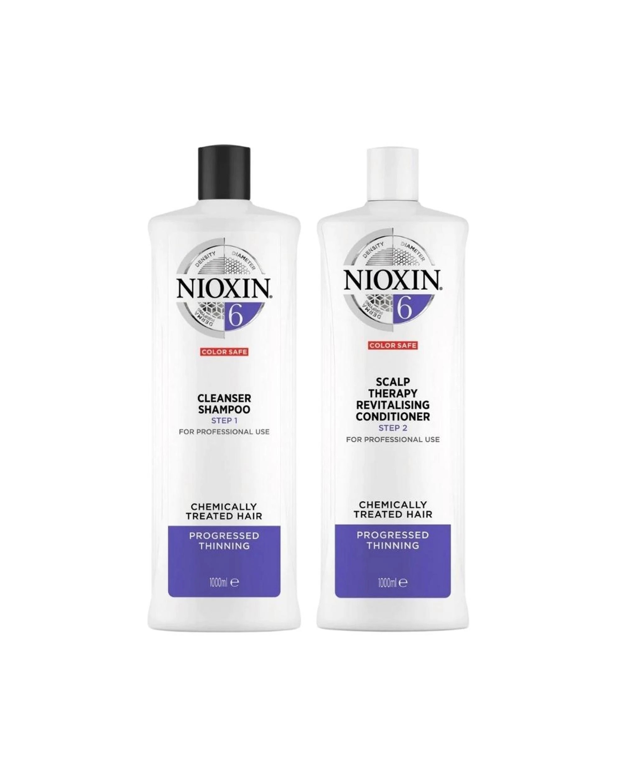 1 Nioxin System 6 Cleanser Shampoo & Scalp Therapy Conditioner 1L Duo, 1 of 1