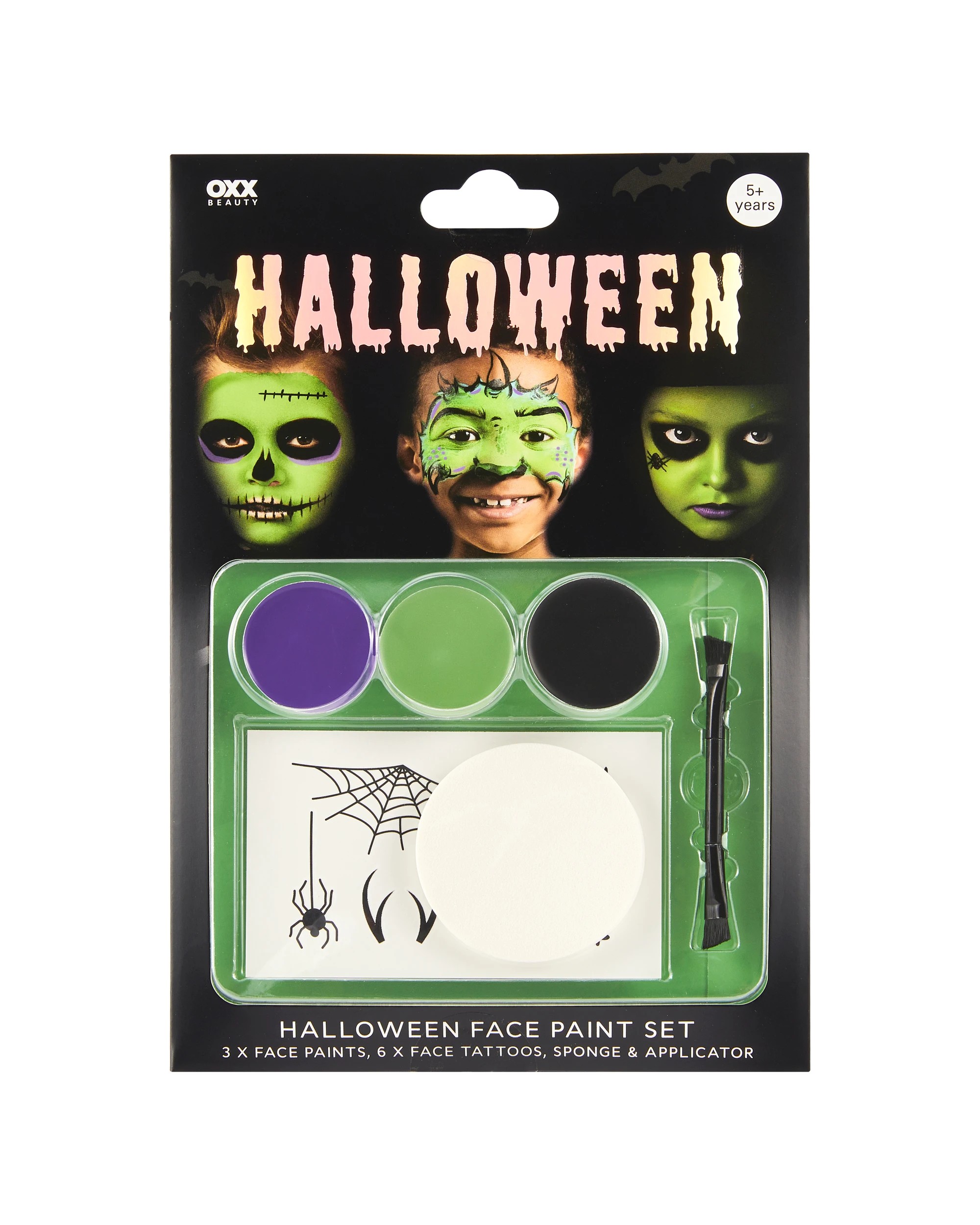 1 OXX Beauty 11 Piece Halloween Face Paint Set, 1 of 5