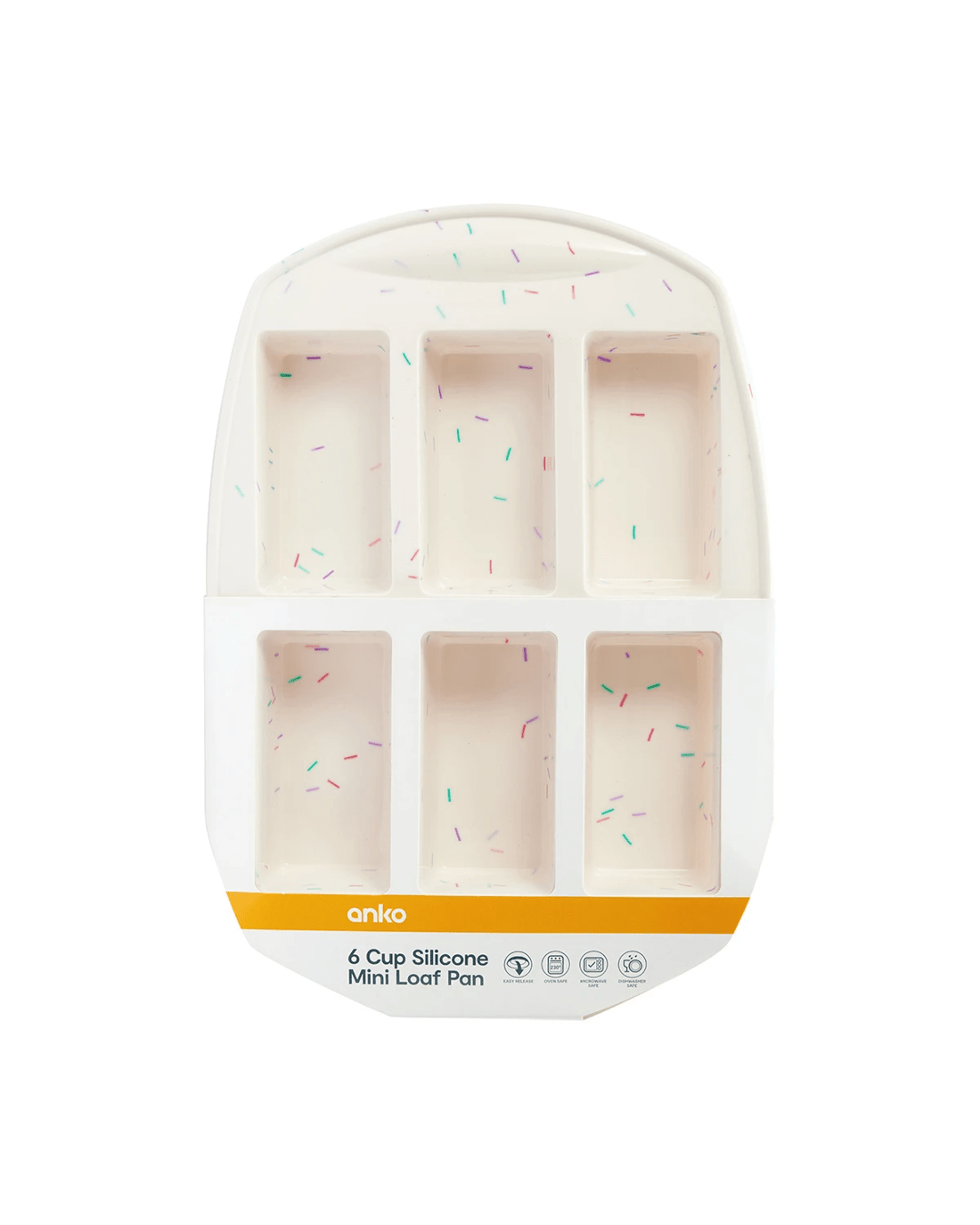 3 6 Cup Silicone Mini Loaf Pan, 3 of 3