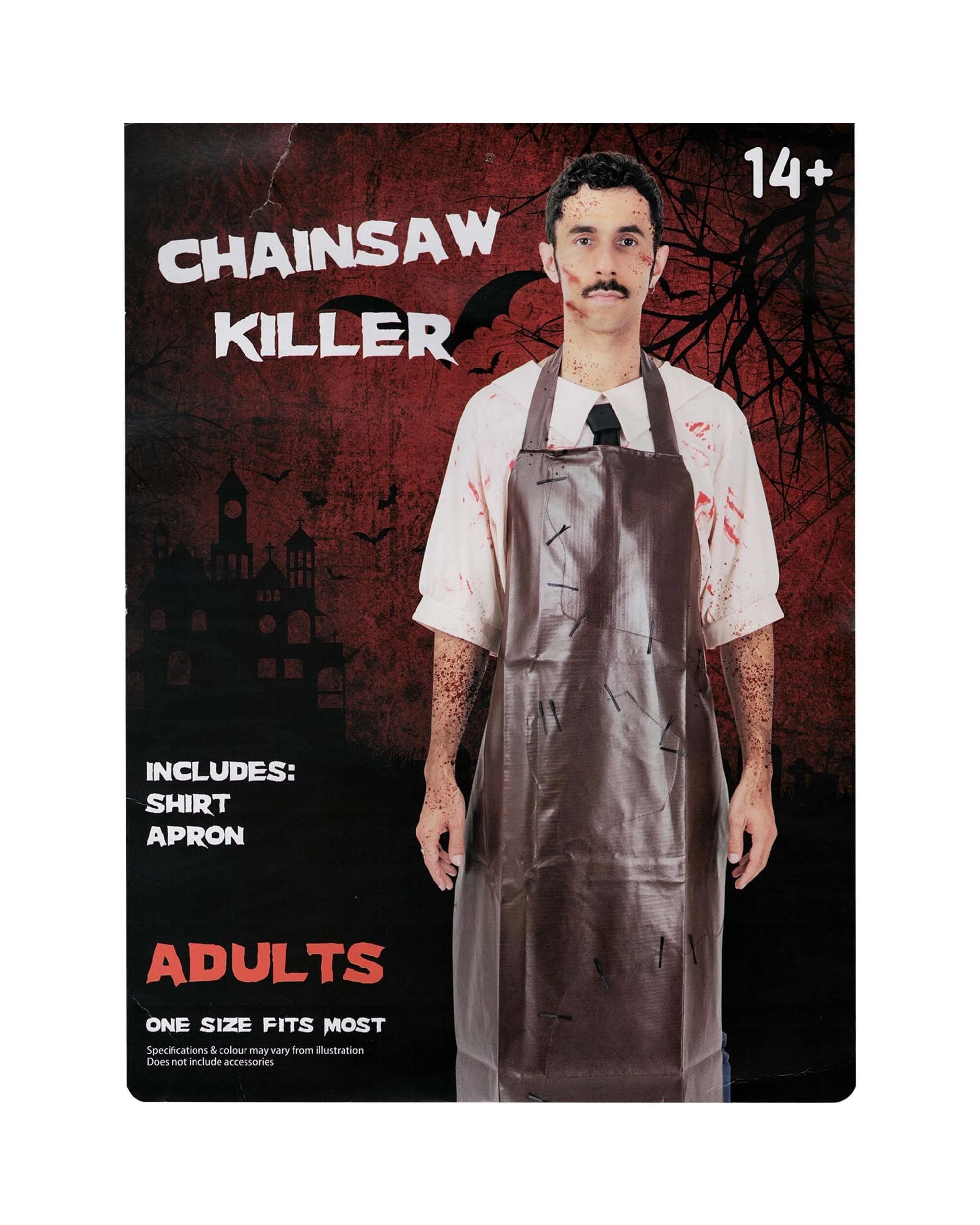 2 Uncle Bills Adult Chainsaw Killer Costume One Size - One Size - Standard, 2 of 3