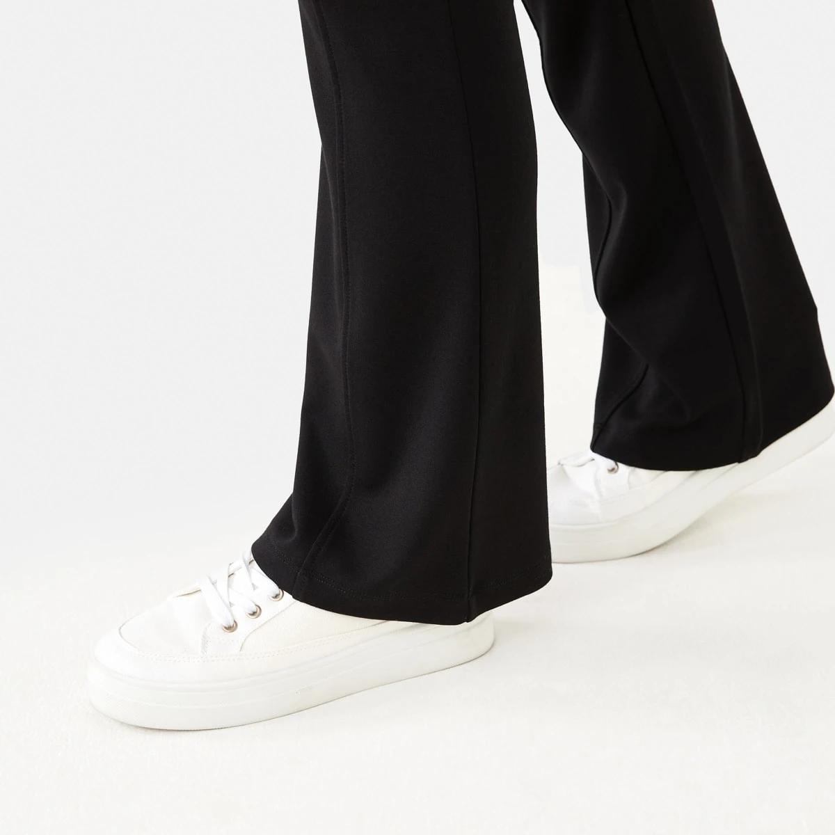 4 Ponte Flare Leggings Black, 4 of 8