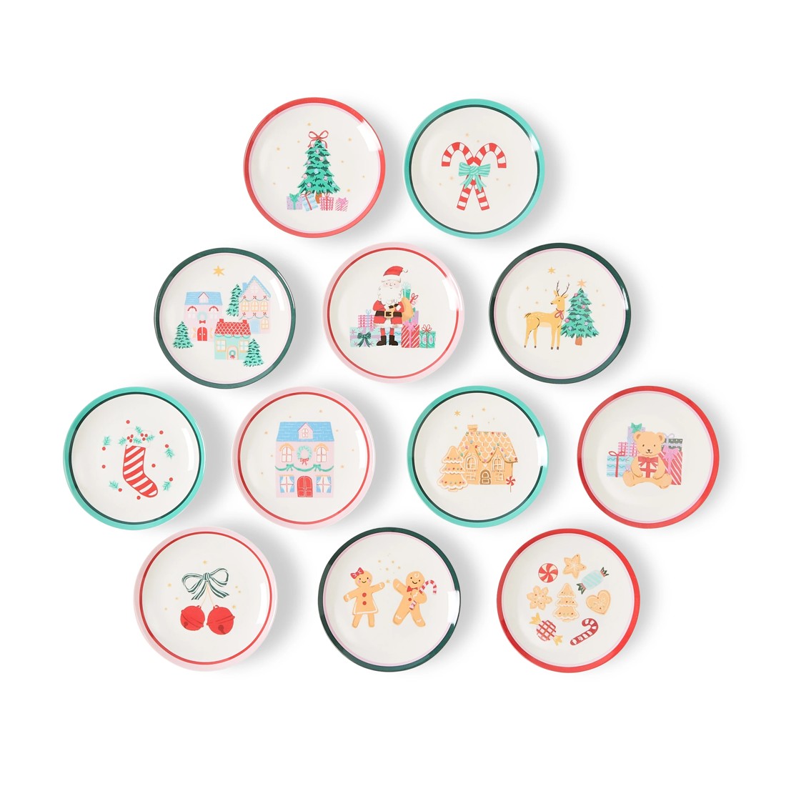 4 12 Days of Christmas Side Plates, 4 of 10